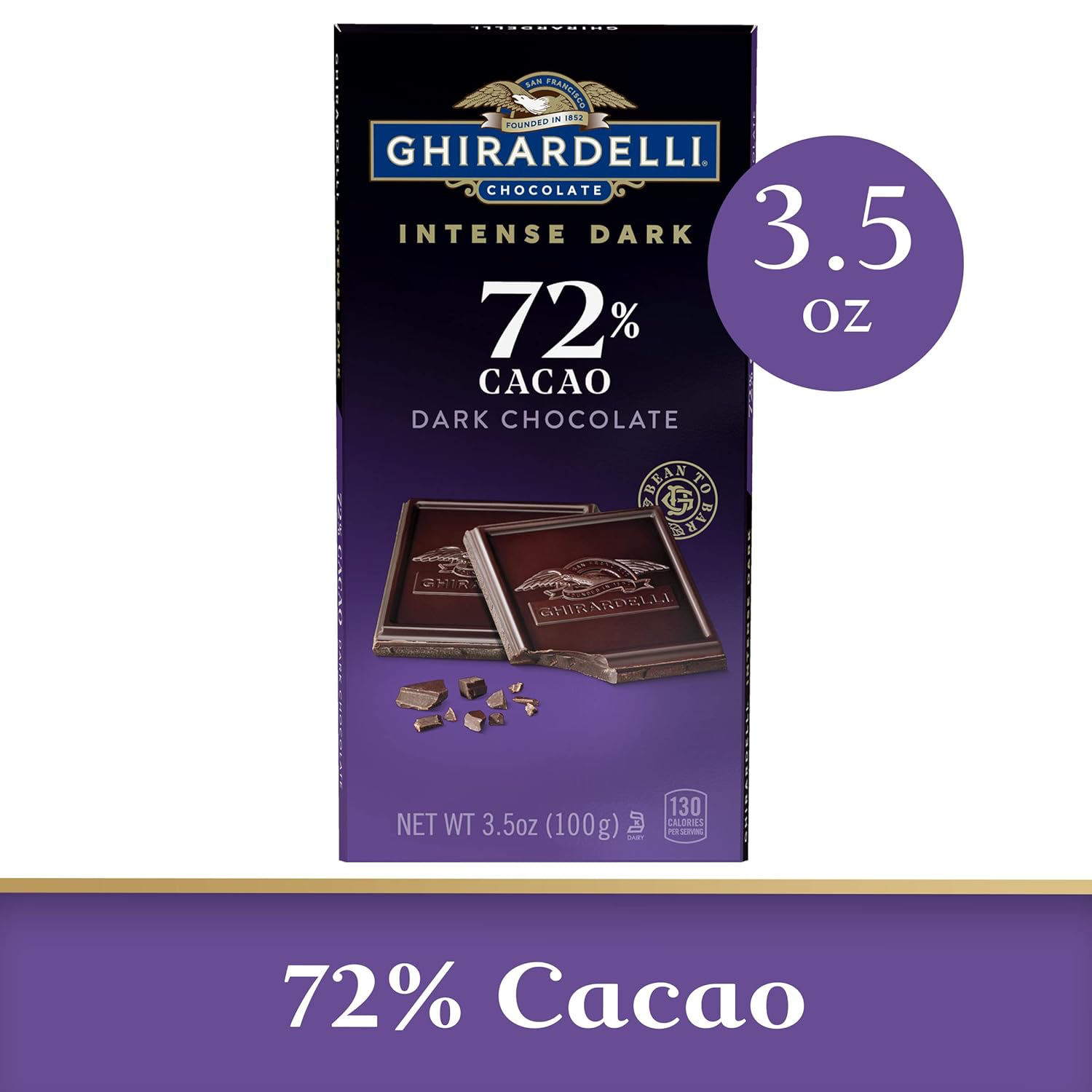 Ghirardelli Intense Dark 72% Cacao Twilight Delight view 4