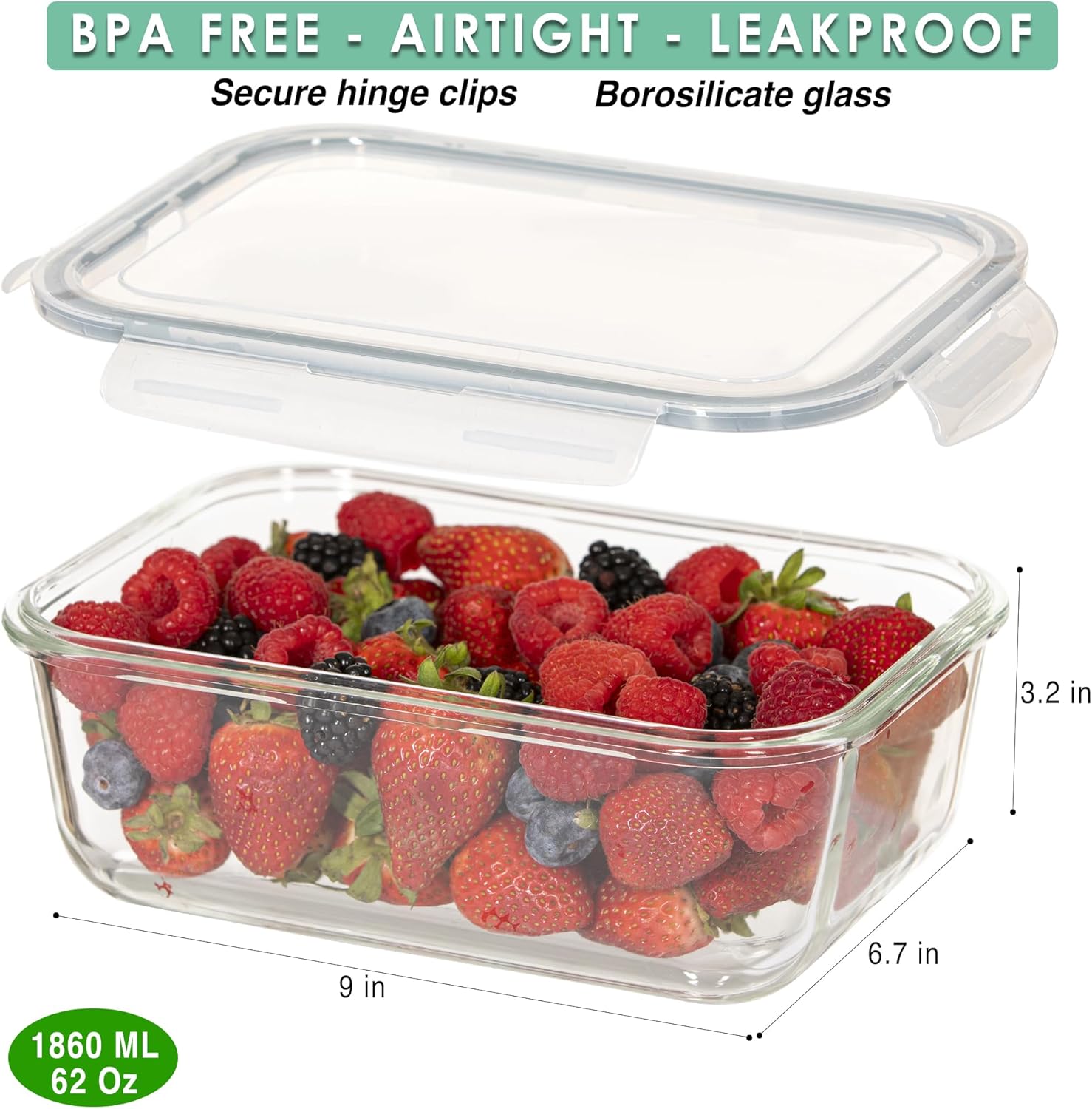 Food Boutique Glass Container view 3