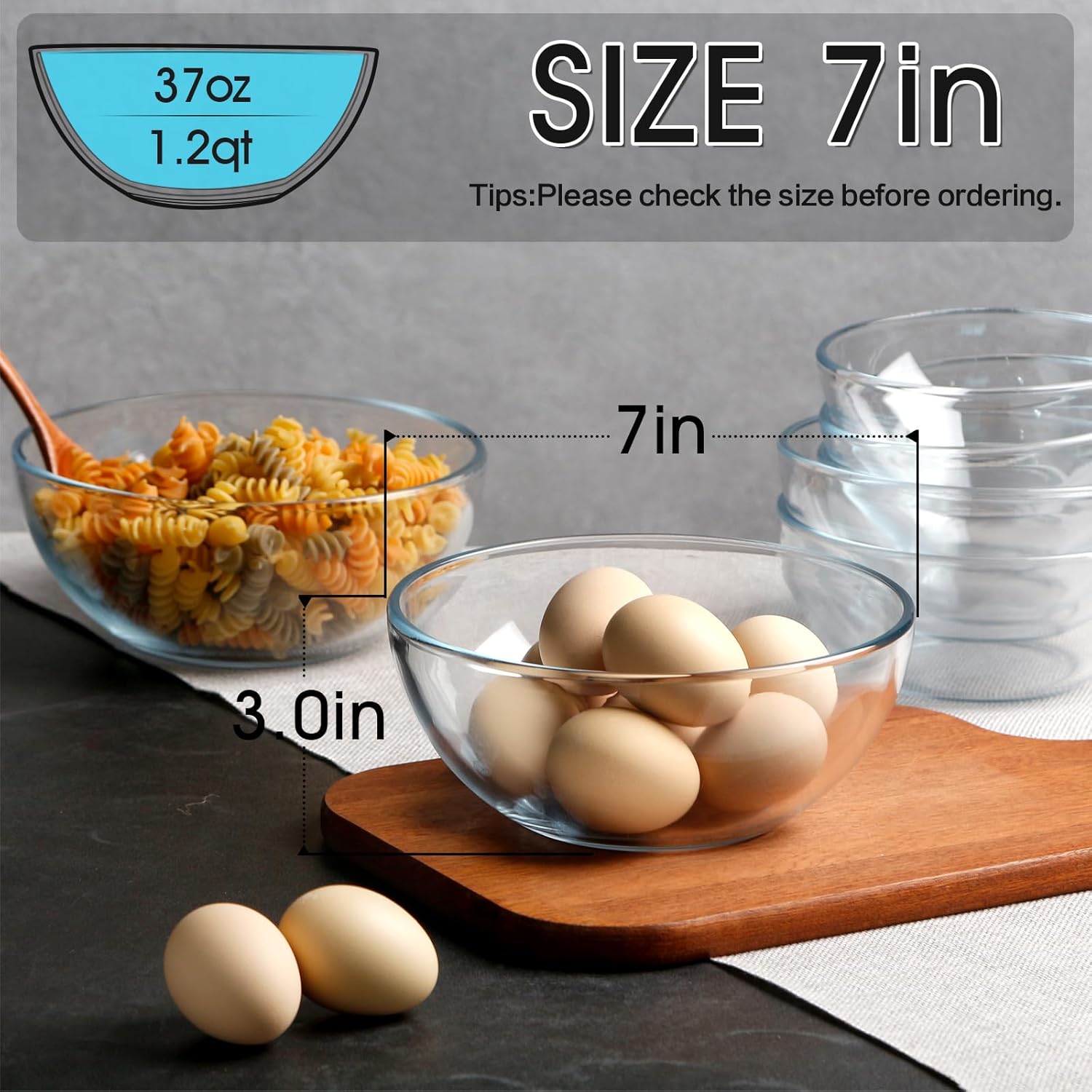 NUTRIUPS Glass Prep Bowls view 2
