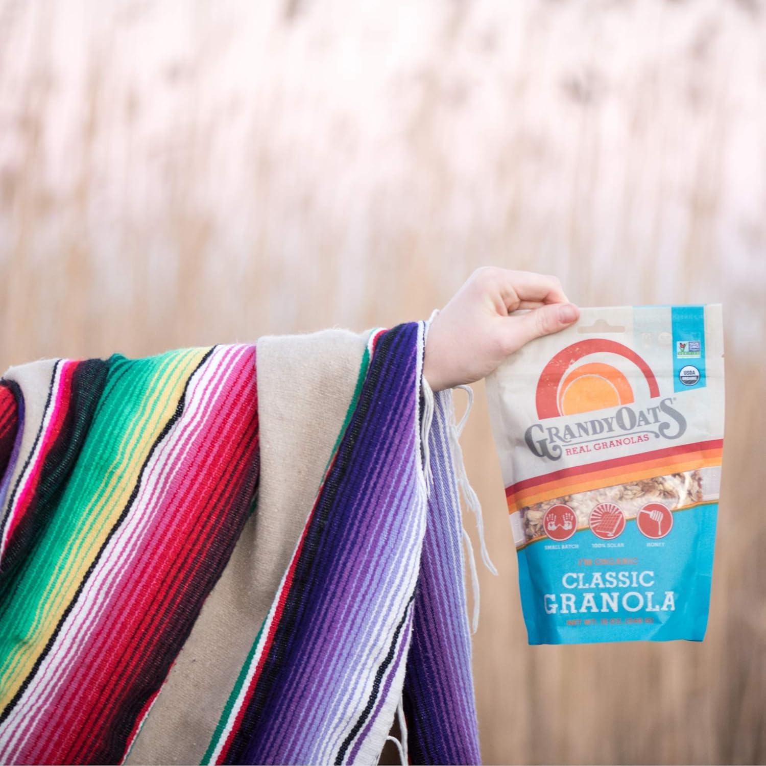 GrandyOats Classic Granola, Certified Organic, 12oz bags (Pack of 3) view 3