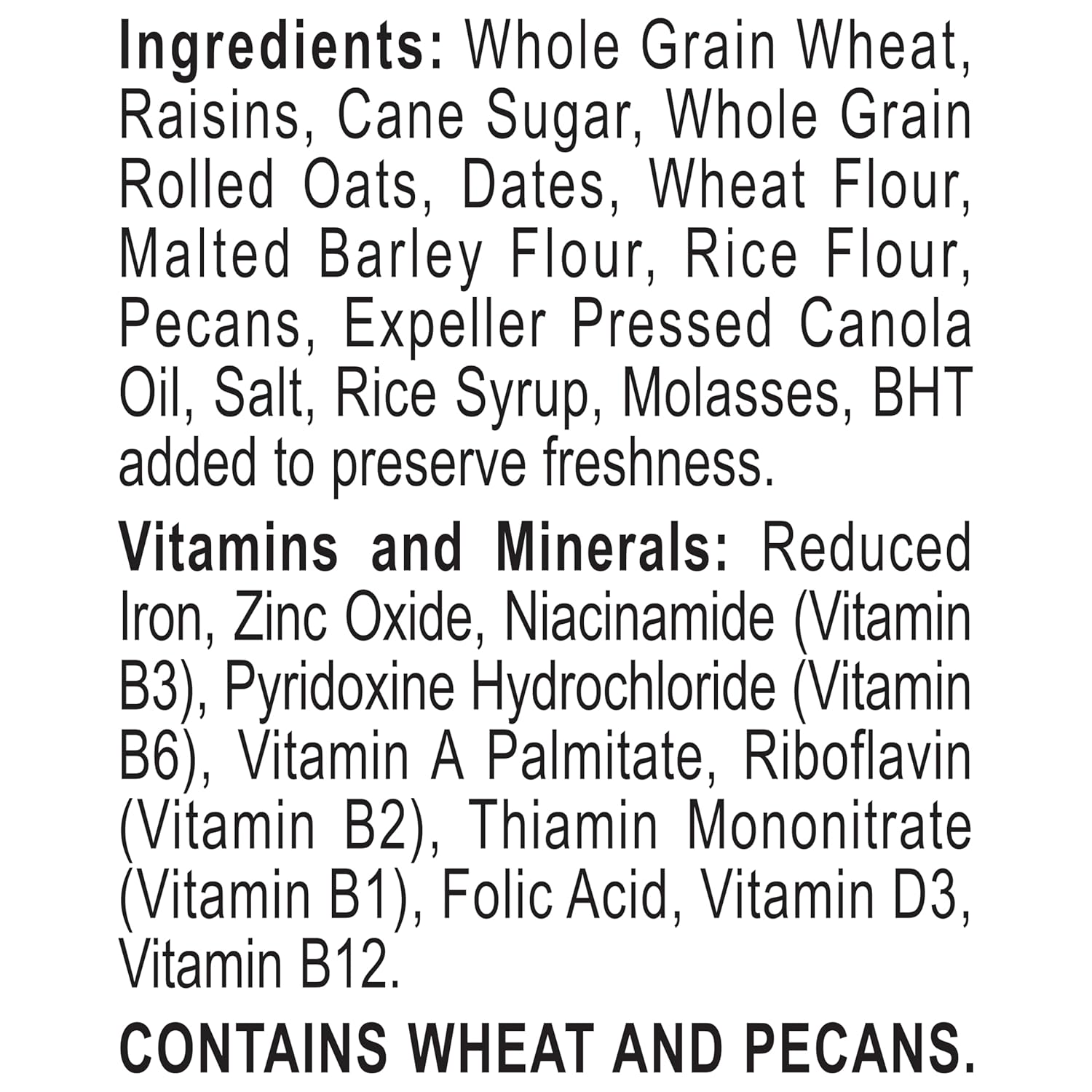 Great Grains Raisins Dates and Pecans Breakfast Cereal, Raisin Cereal with Sweet Dates and Granola Clusters, Non-GMO Project Verified, 16 OZ Box view 3