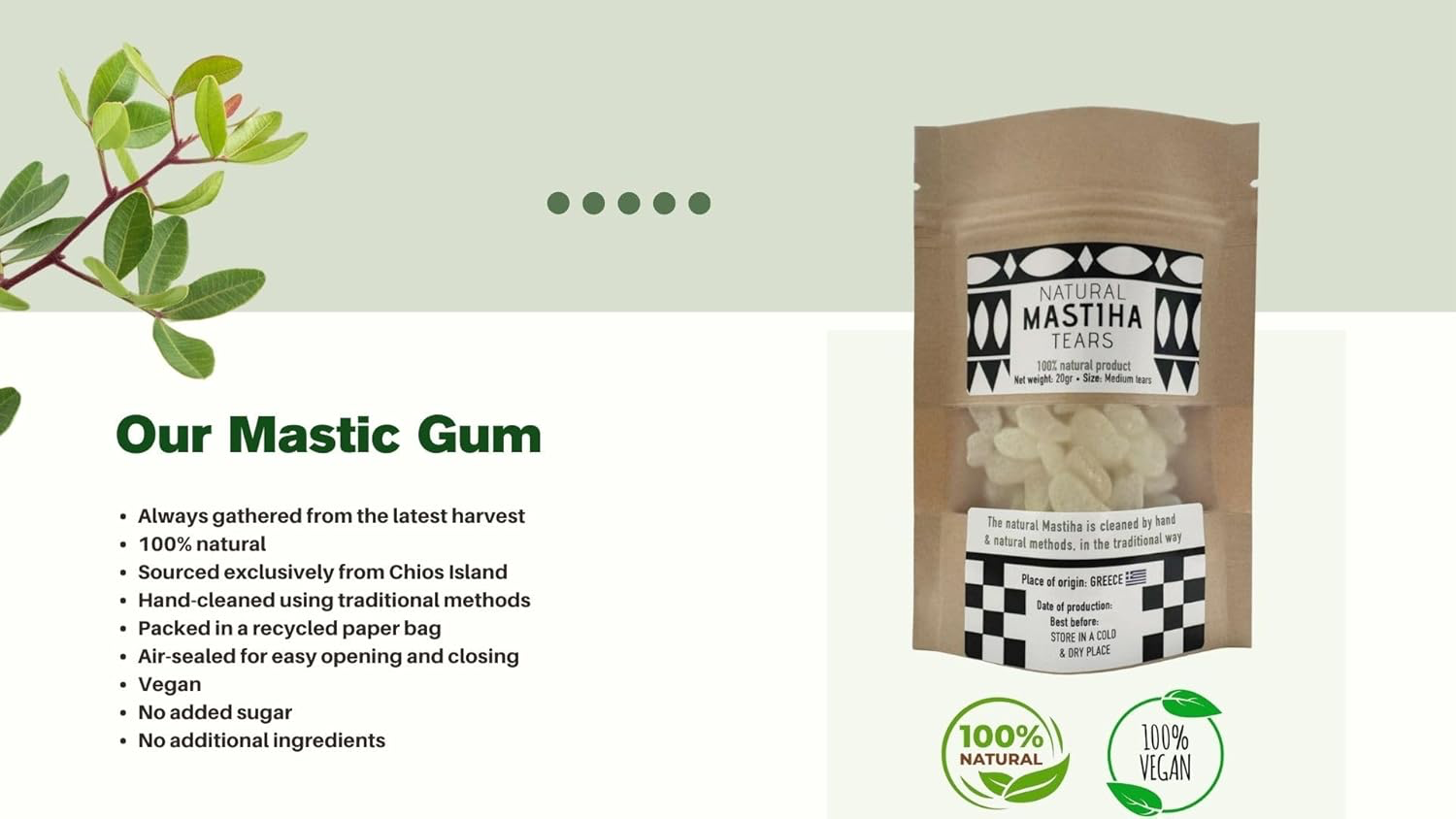 Chios Mastiha Tears - Greek Mastic Gum view 3