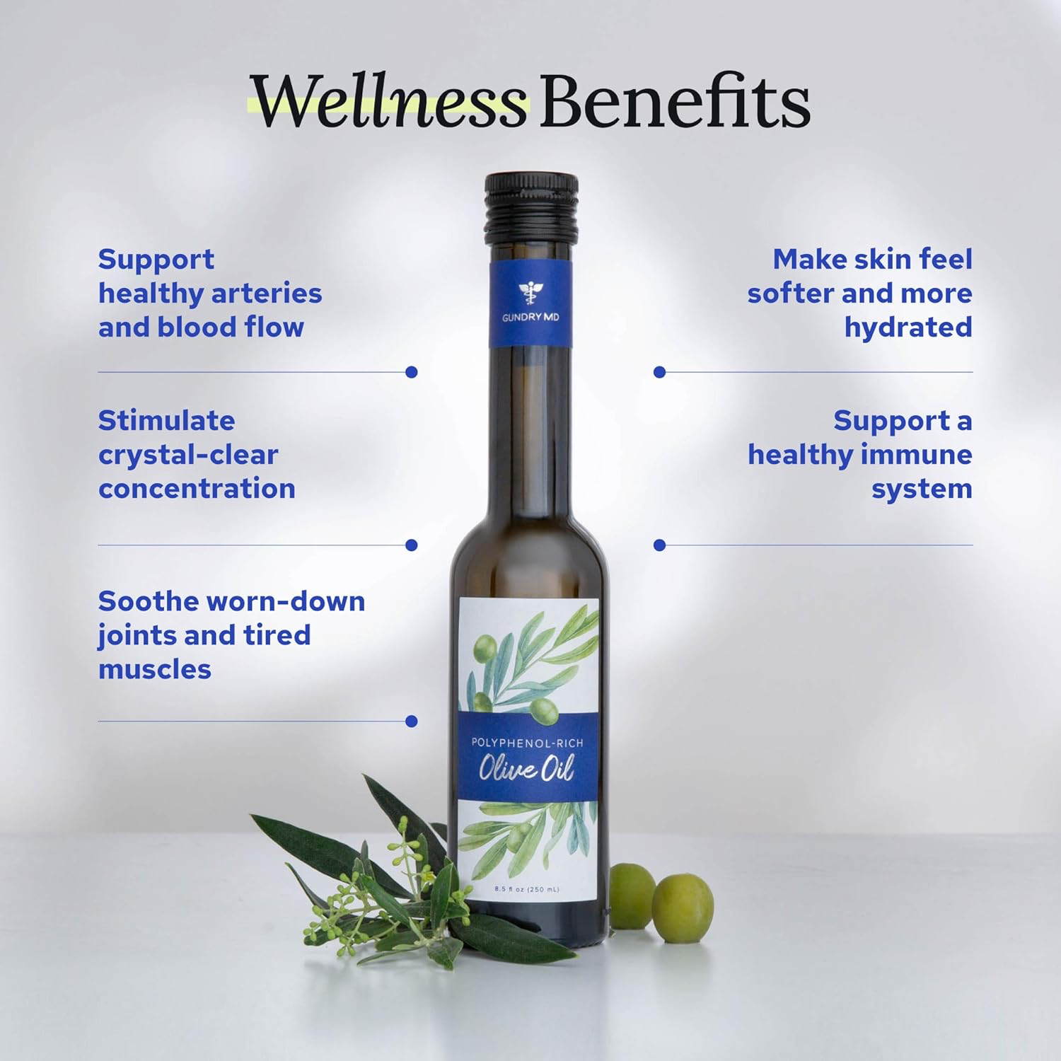 Gundry MD® Organic Extra Virgin First Cold Press Moroccan Polyphenol Rich Olive Oil (Olive Oil) (1) view 3