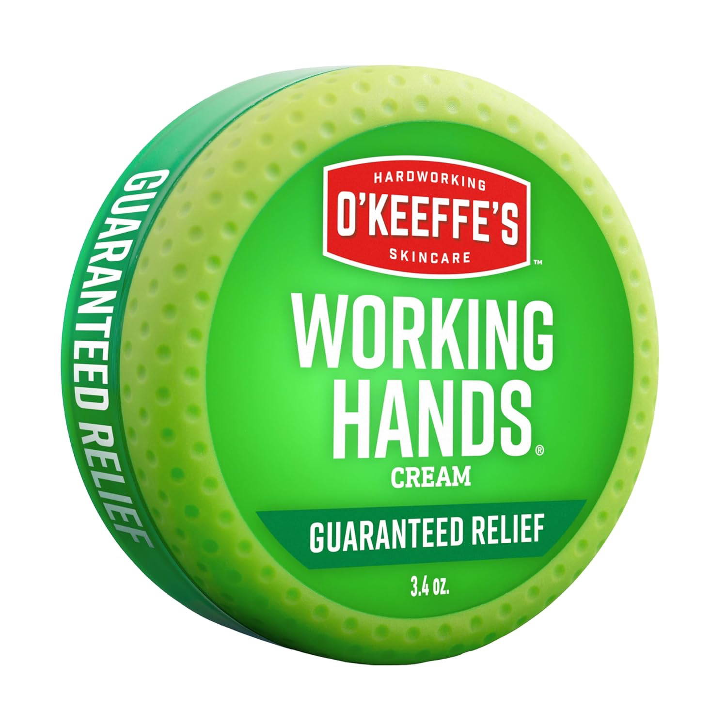 O'Keeffe's Working Hands Hand Cream for Extreme Dryness - 3.4 oz Jar (1 Pack) - Repairing Skincare for Cracked, Dry Hands