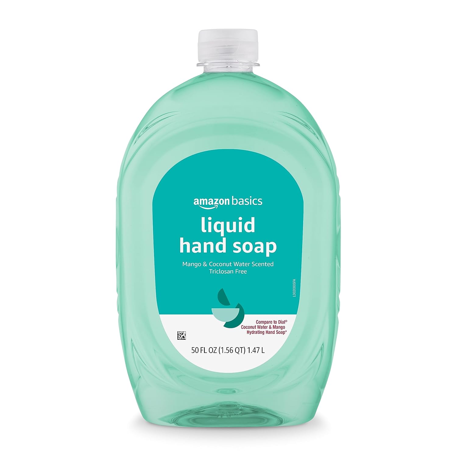 Amazon Basics Liquid Hand Soap Refill, Mango and Coconut Water Scent, 50 Fl Oz