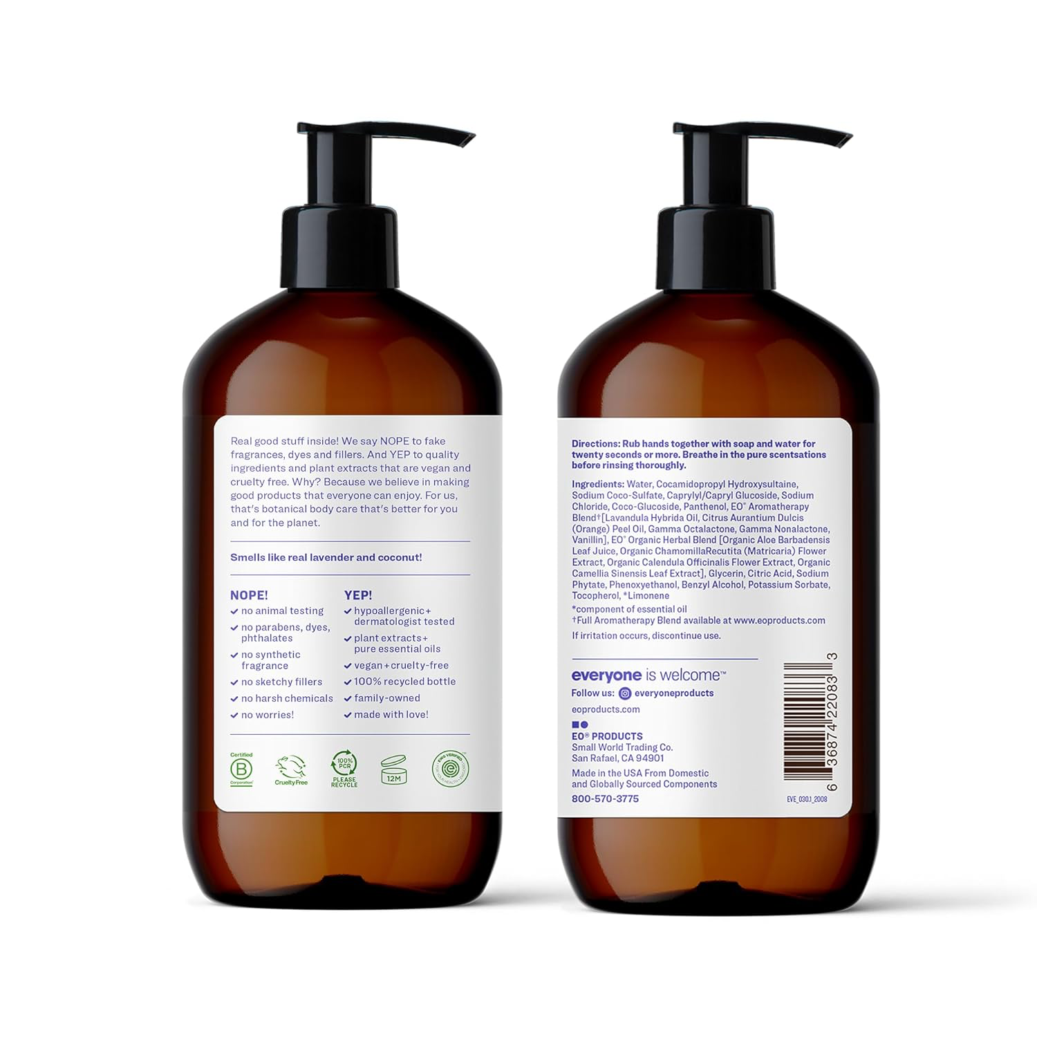 Everyone Hand Soap - Lavender + Coconut view 2
