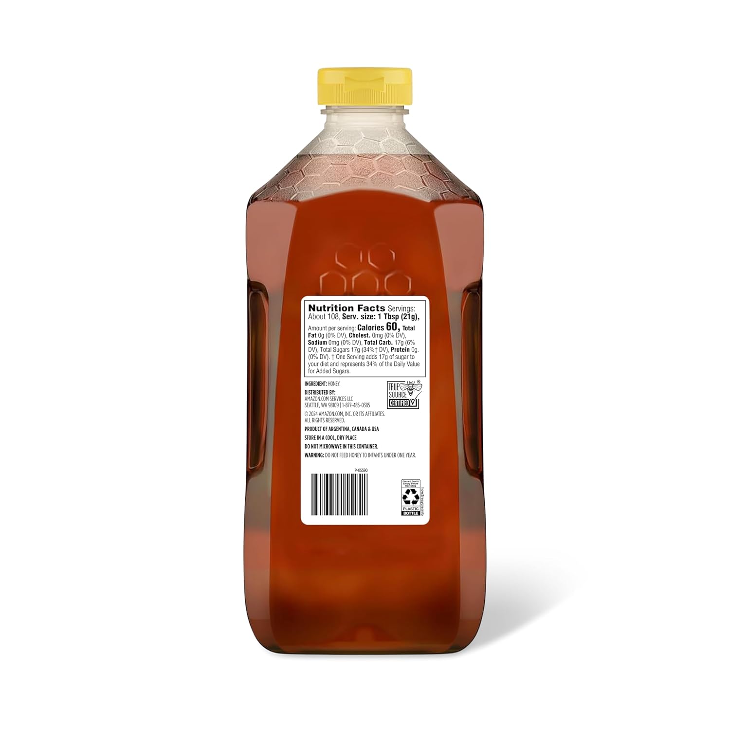 Amazon Grocery, Wildflower Pure Honey, 80 Oz view 2