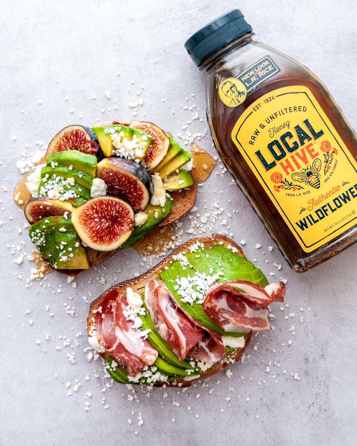 Local Hive, Authentic Wildflower, Raw Honey, Pure and Unfiltered, United States Beekeepers, 40oz view 3