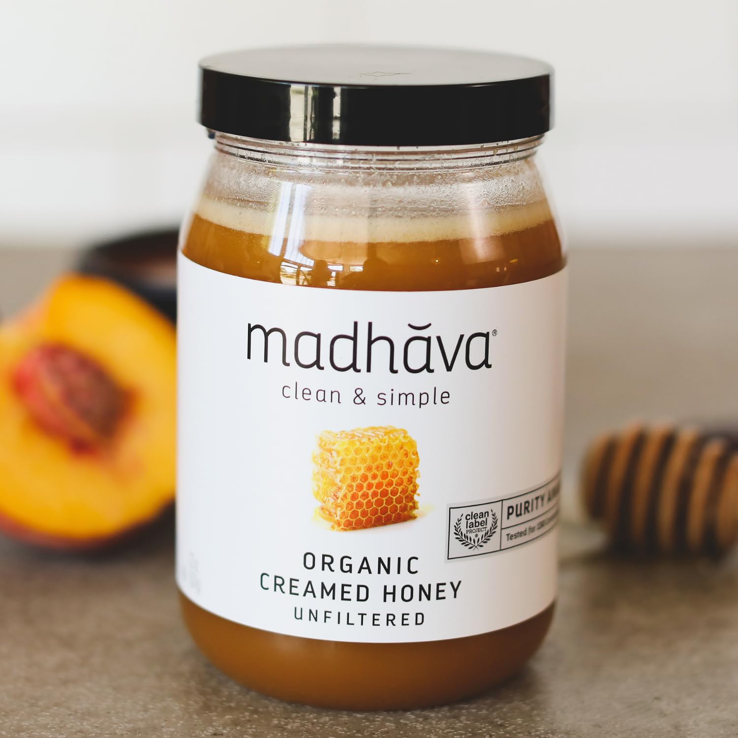 Madhava Natural Sweeteners Organic Honey, 22-Ounce - Packaging May Vary view 2