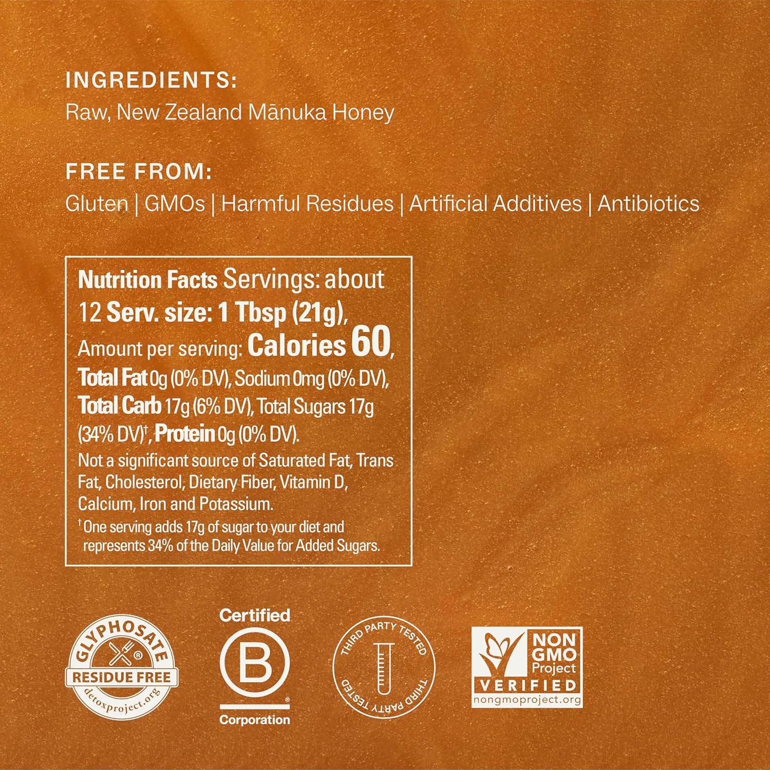 Manukora Raw Manuka Honey MGO 50+, New Zealand Honey, Non-GMO, 3rd-Party Tested, Glyphosate Residue Free Certified, 2000+ Natural Compounds, Traceable from Hive-to-Hand, Daily Wellness Support – 250g view 2