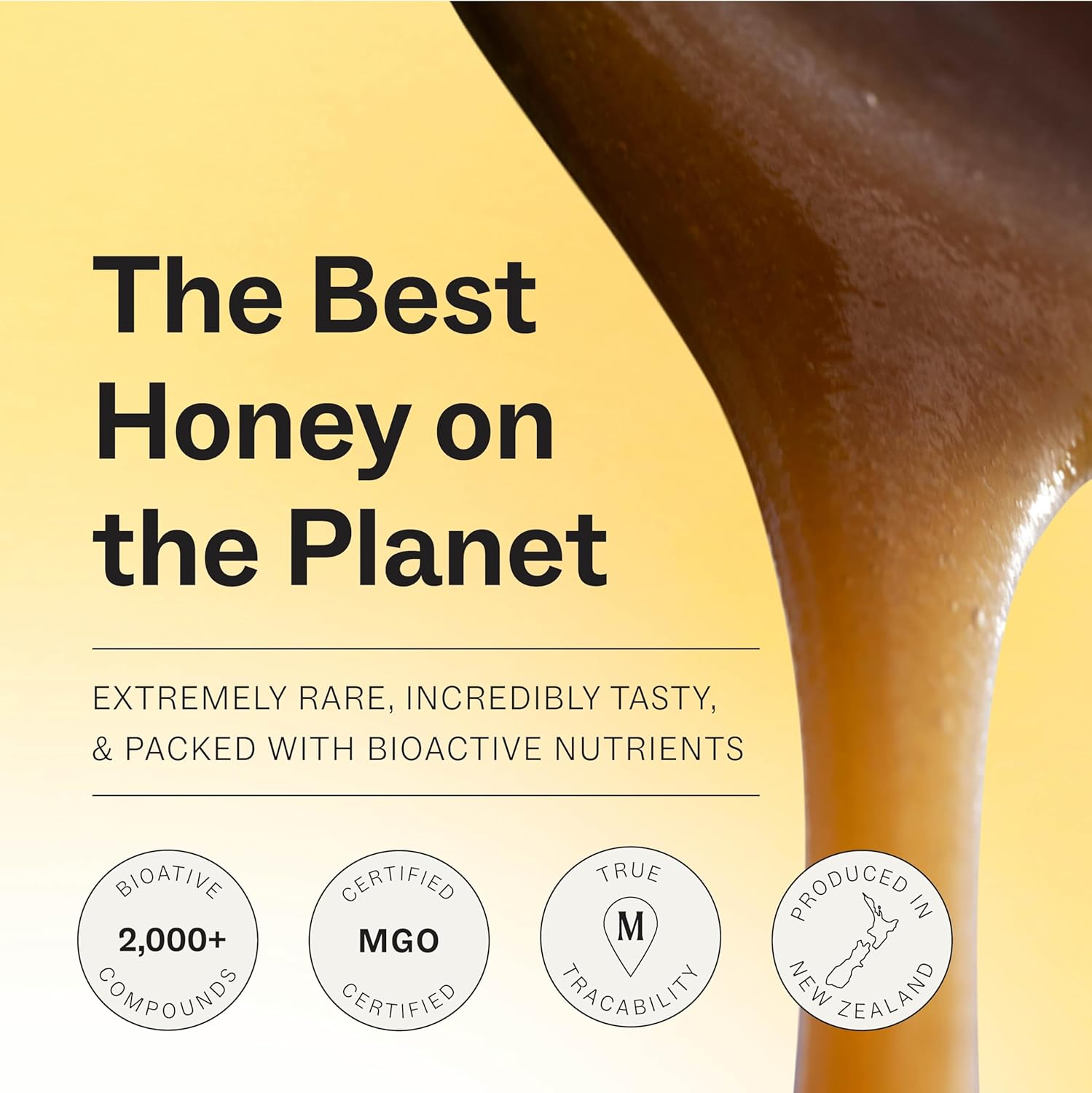 Manukora UMF 20+/MGO 850+ Raw Manuka Honey - Authentic Non-GMO New Zealand Honey, UMF & MGO Certified, Traceable from Hive to Hand view 3