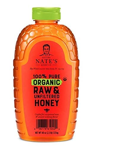 Nature Nate's 100% Organic Pure Raw & Unfiltered Honey