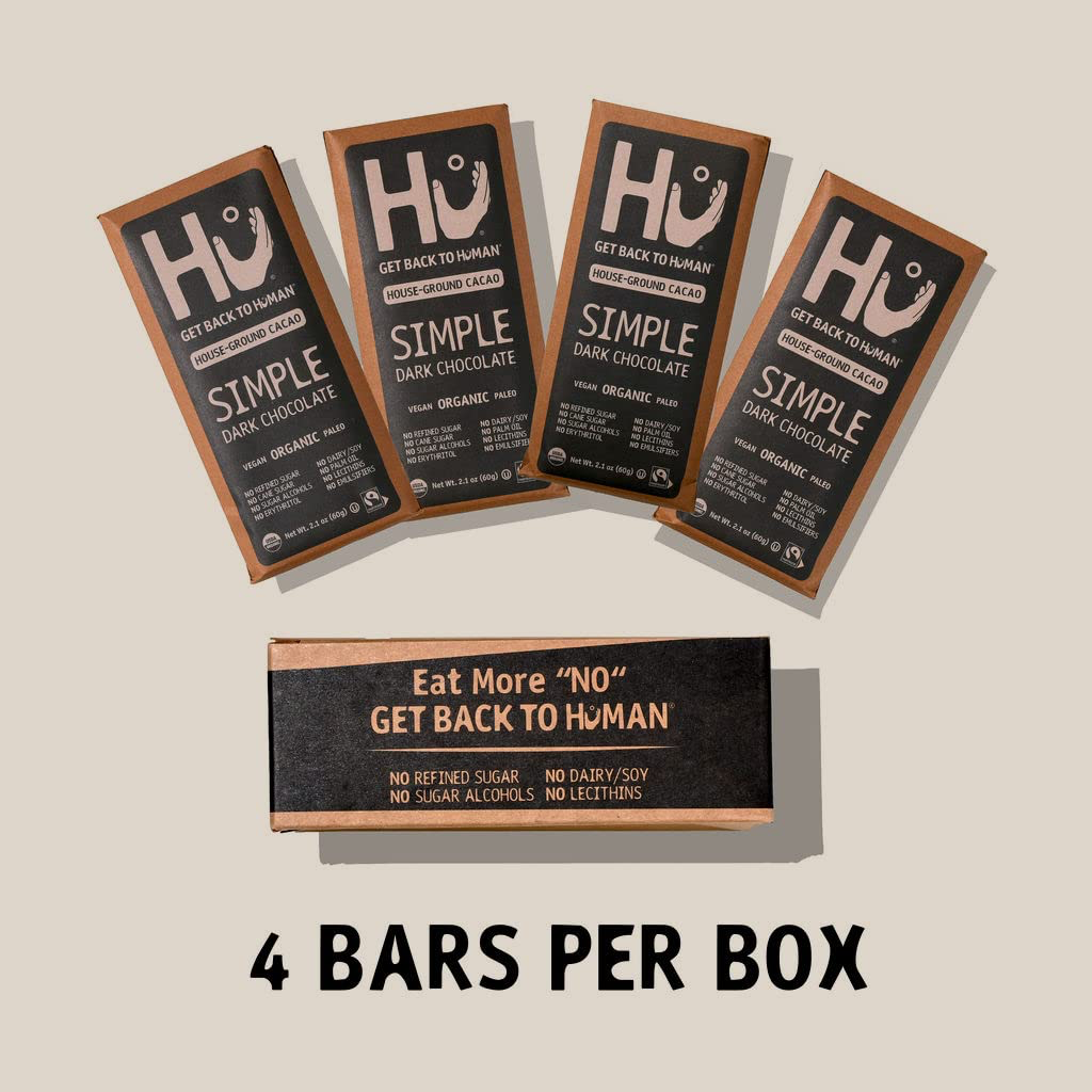 Hu Simple Dark Chocolate 70% 4-Pack view 3