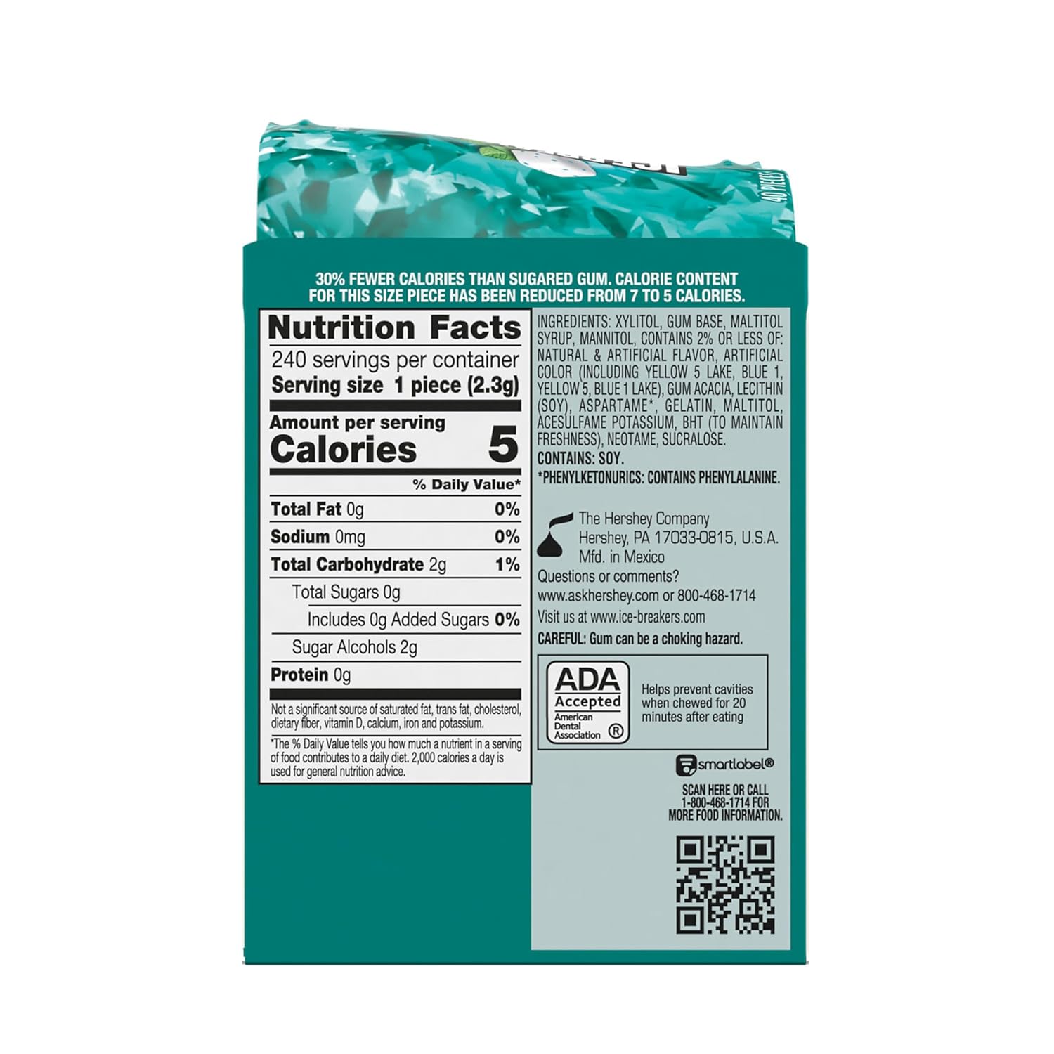 ICE BREAKERS ICE CUBES Wintergreen Gum view 2