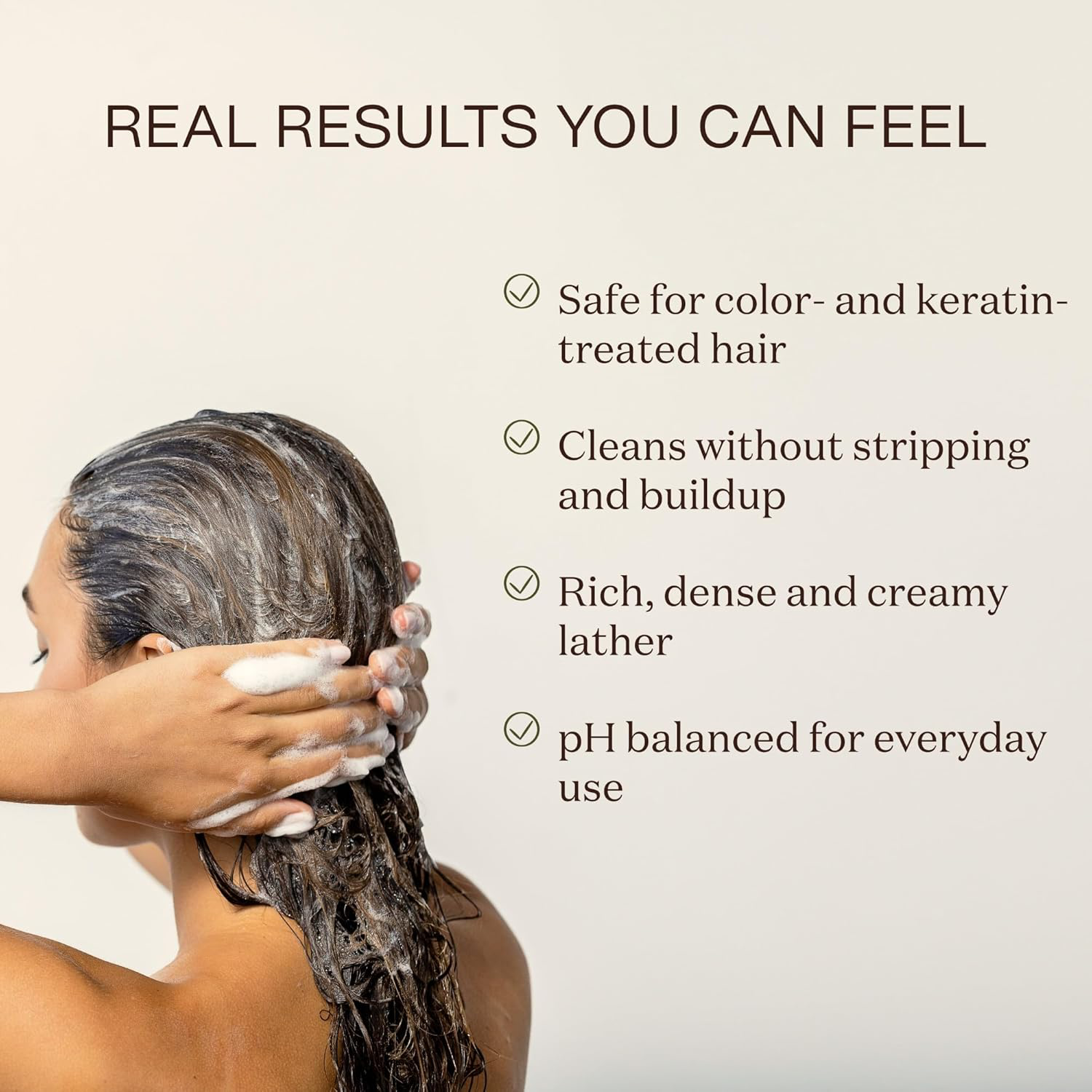 Ingreendients Natural Shampoo With Organic Ingredients - Sulfate Free, Color Safe, Non Toxic With Tea Tree Oil & Apple Cider Vinegar, Vegan, Gluten Free, pH Balanced view 4