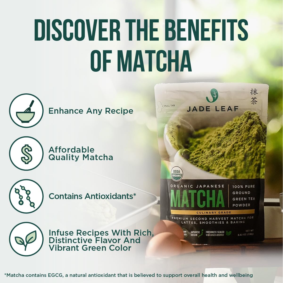Jade Leaf Matcha Organic Culinary Powder view 4