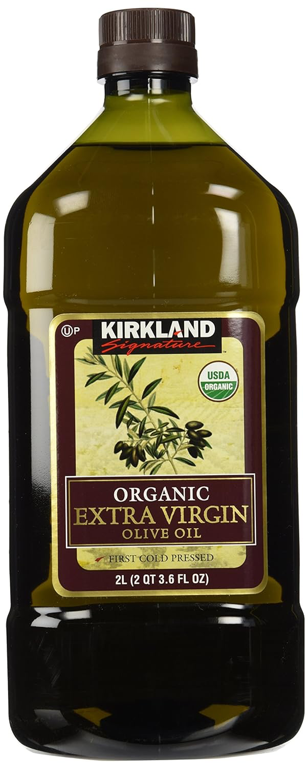 Kirkland Signature Organic Extra Virgin Olive Oil, 2 Liters (67.6 oz)