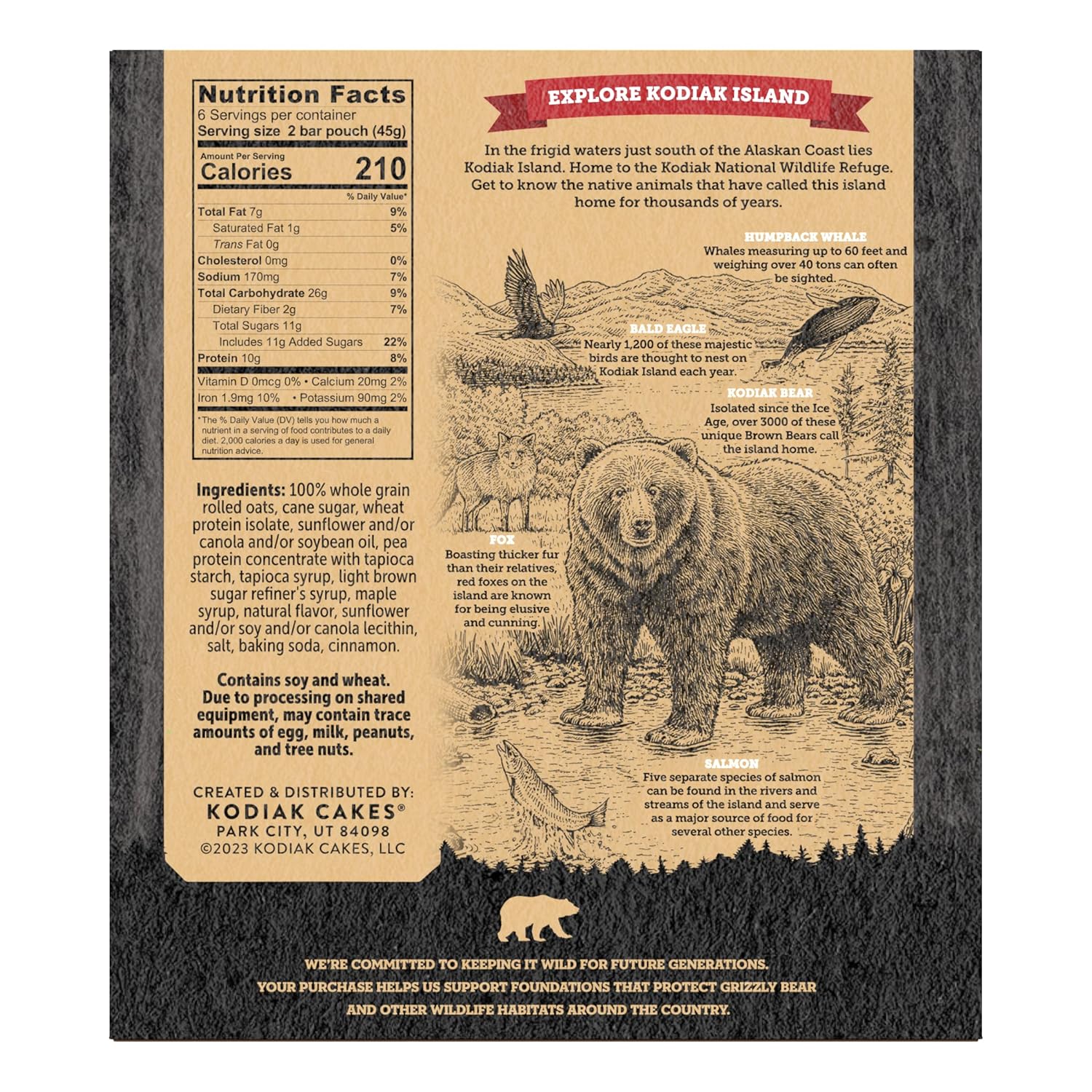 Kodiak Cakes Crunchy Granola Protien Snack Bars, Maple Brown Sugar, High Protein, 100% Whole Grains, 12 boxes with 6 pouches (144 bars) view 2
