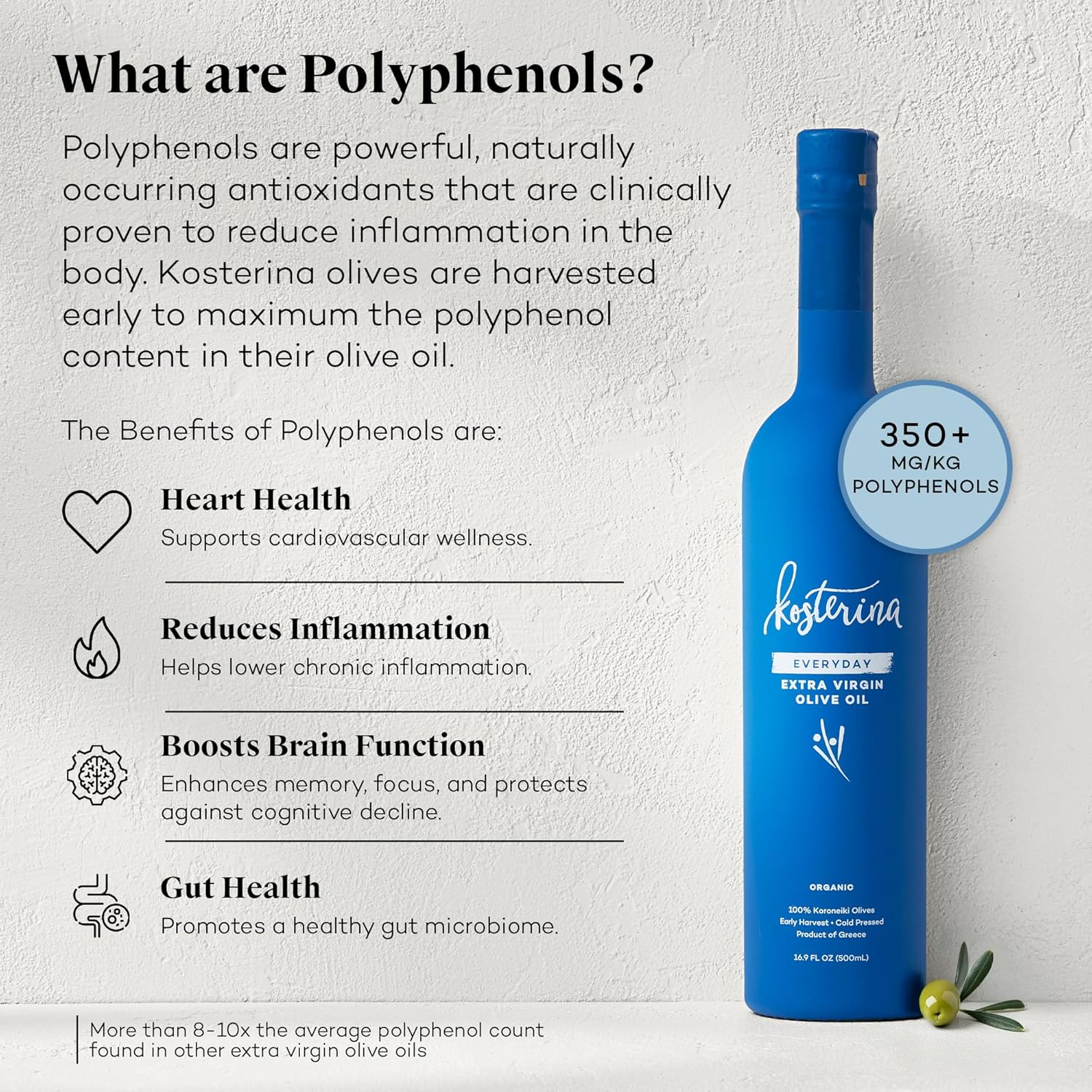 Kosterina Everyday Organic Extra Virgin Olive Oil view 4