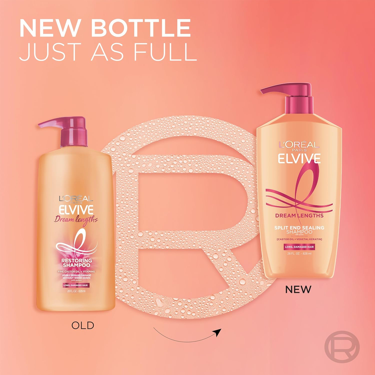 L'Oreal Paris Elvive Dream Lengths Shampoo and Conditioner Kit, Paraben Free, 1 kit view 4