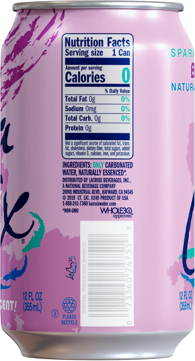 La Croix Sparkling Water, Berry, 12 Fl Oz (pack of 12) view 2