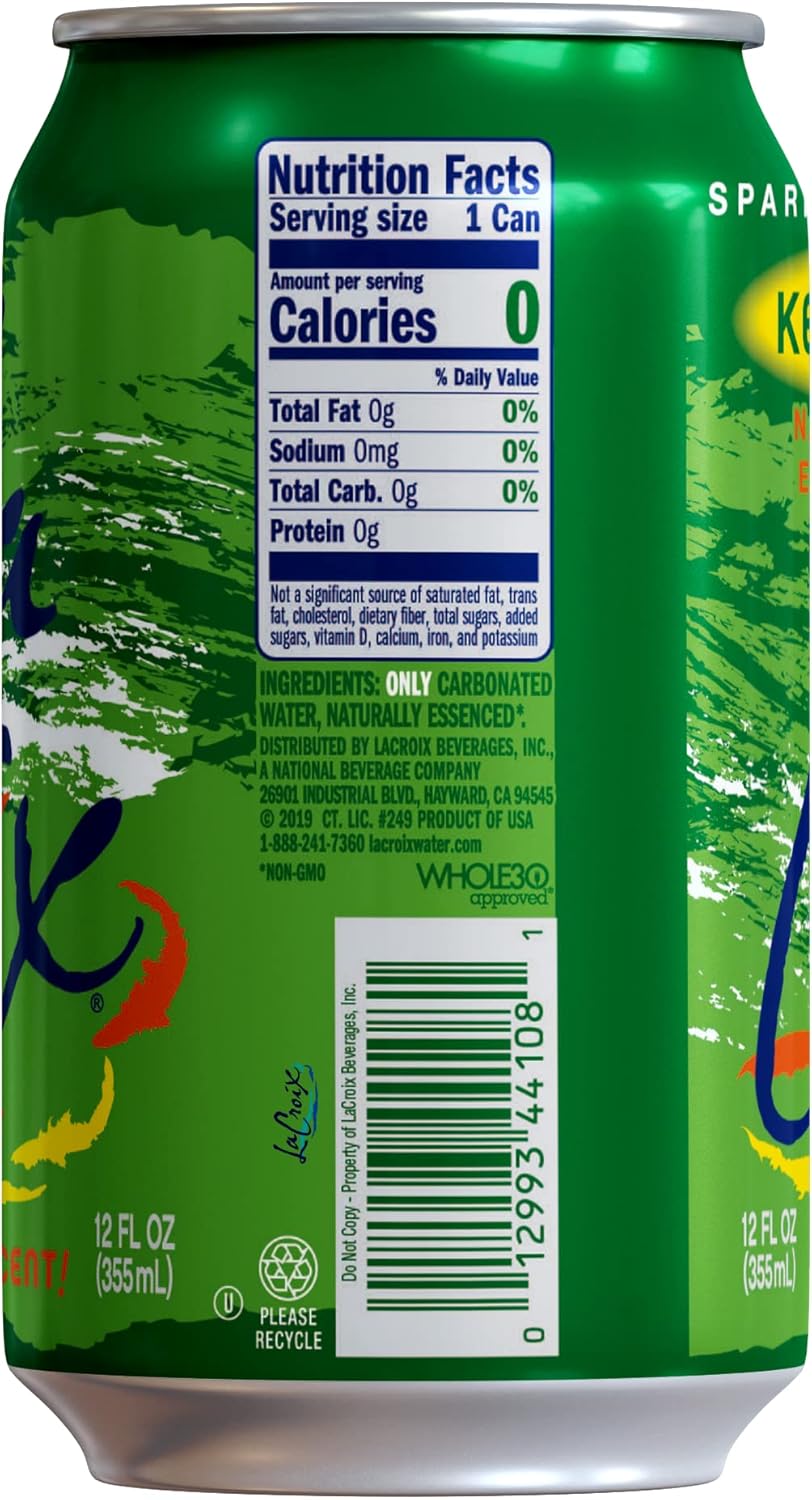 La Croix Sparkling Water, Key Lime, 12 Fl Oz (pack of 12) view 2
