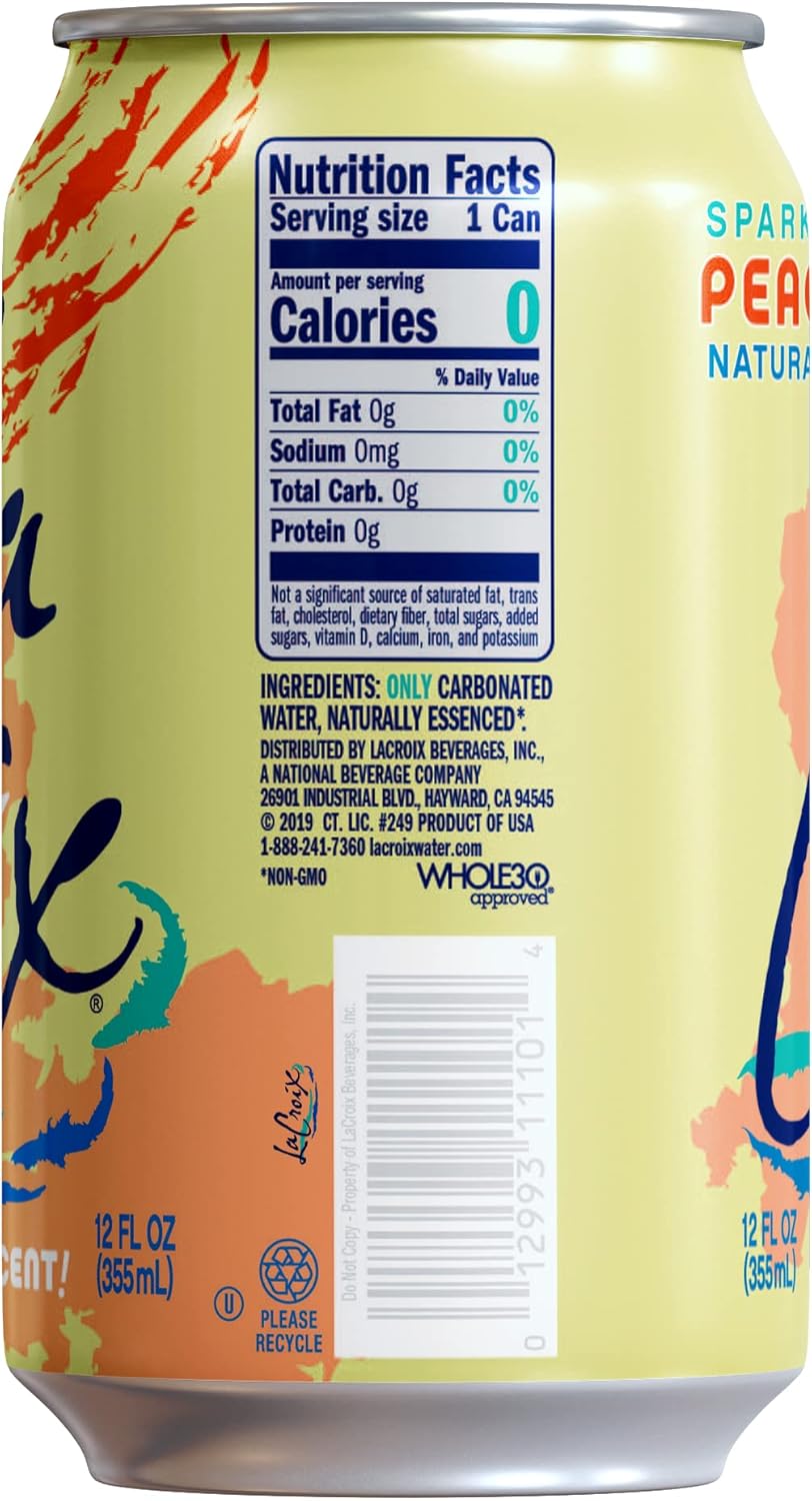 La Croix Sparkling Water, Peach-Pear, 12 Fl Oz (pack of 12) view 2