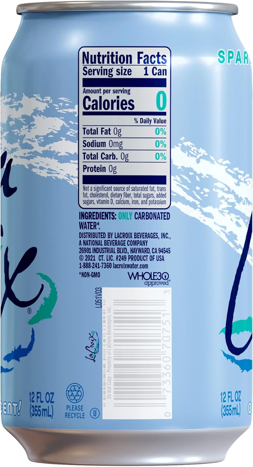 La Croix Sparkling Water, Pure, 12 Fl Oz (pack of 12) view 2
