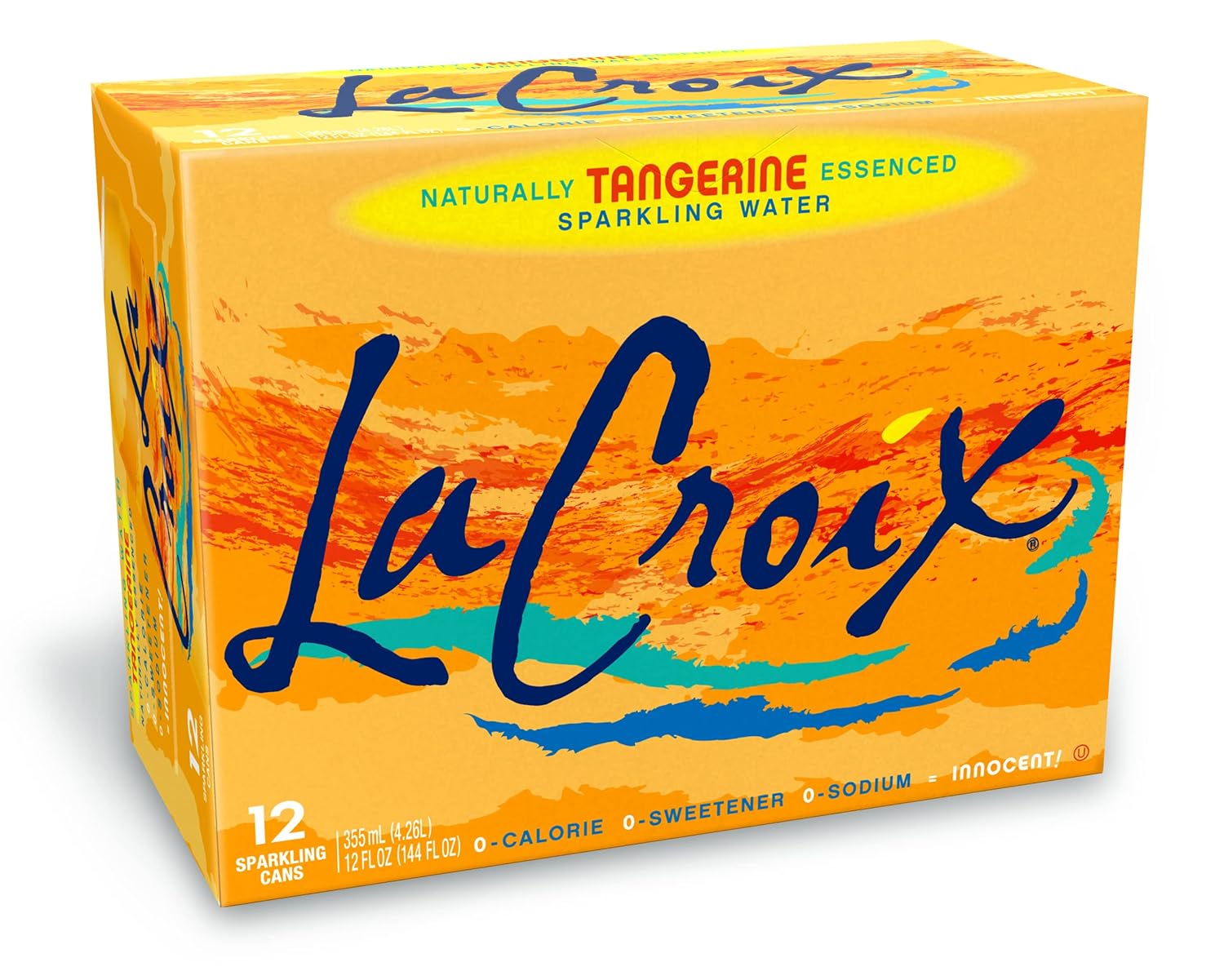 La Croix Sparkling Water, Tangerine, 12 Fl Oz (pack of 12)