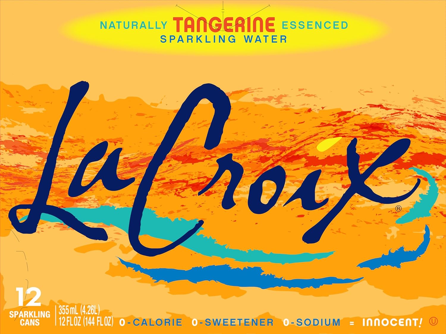 La Croix Sparkling Water, Tangerine, 12 Fl Oz (pack of 12) view 3