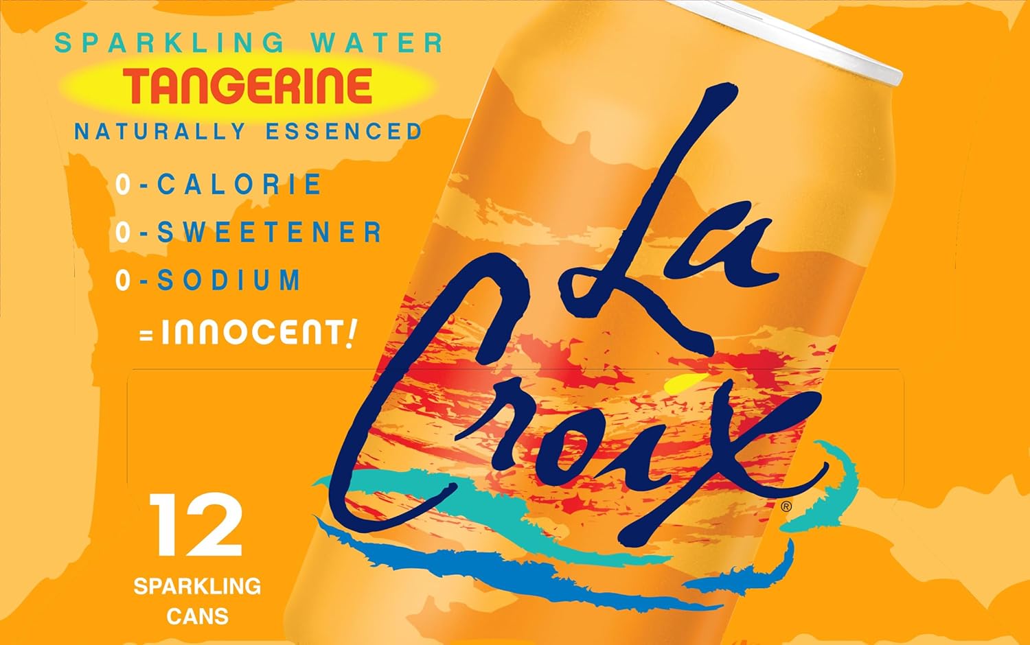 La Croix Sparkling Water, Tangerine, 12 Fl Oz (pack of 12) view 4