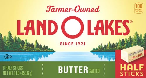 Land O Lakes Salted Butter Half Sticks, Made With Sweet Cream and Salt, 8 Half Butter Sticks, 1 lb Pack view 3