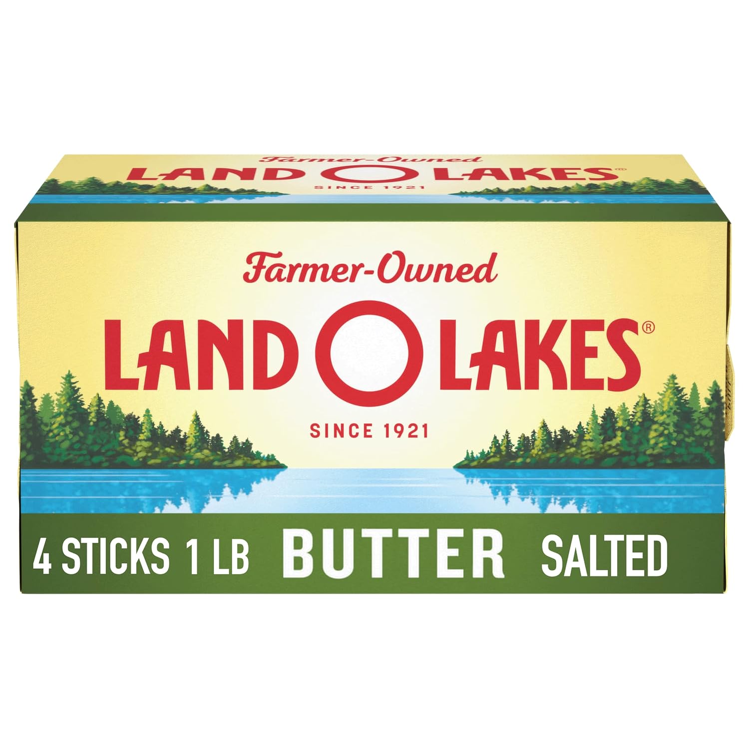 Land O Lakes Salted Butter, Made with Sweet Cream and Salt, 4 sticks, 1 lb pack