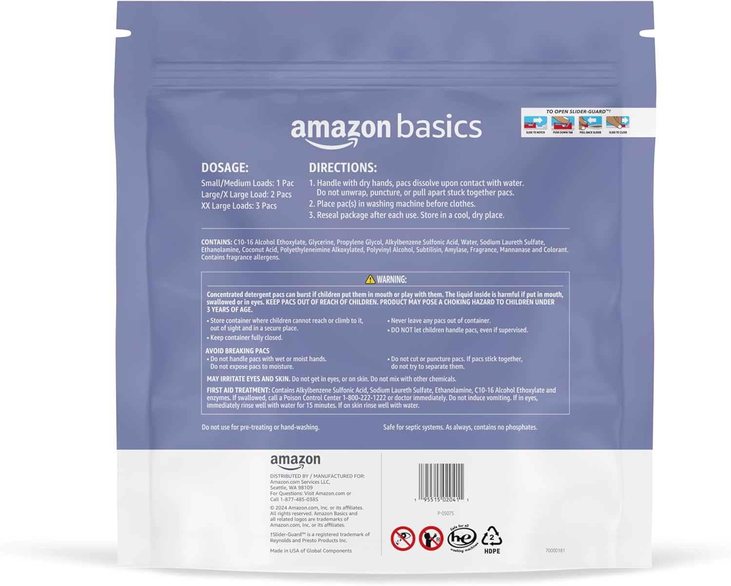 Amazon Basics Laundry Pacs view 2