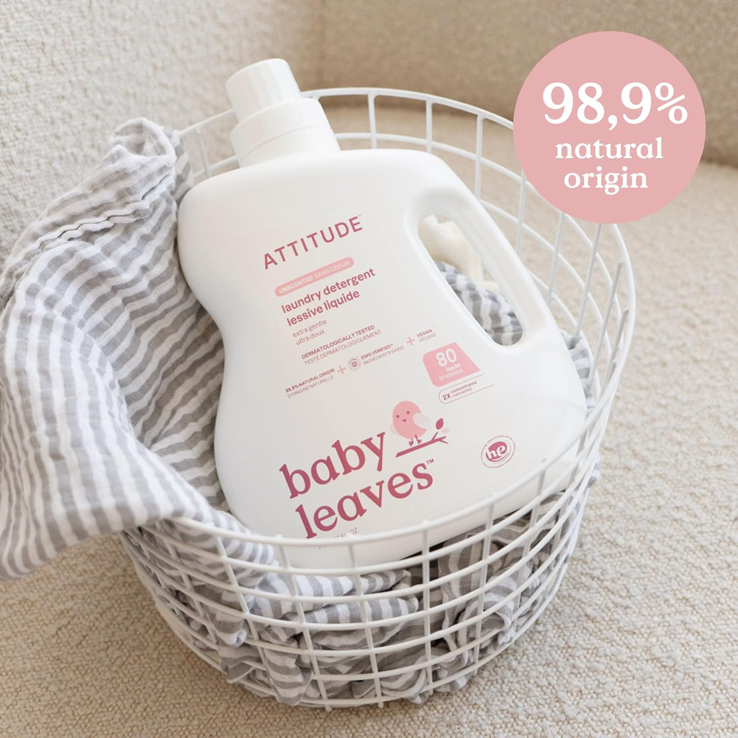 ATTITUDE Baby Laundry Detergent view 3