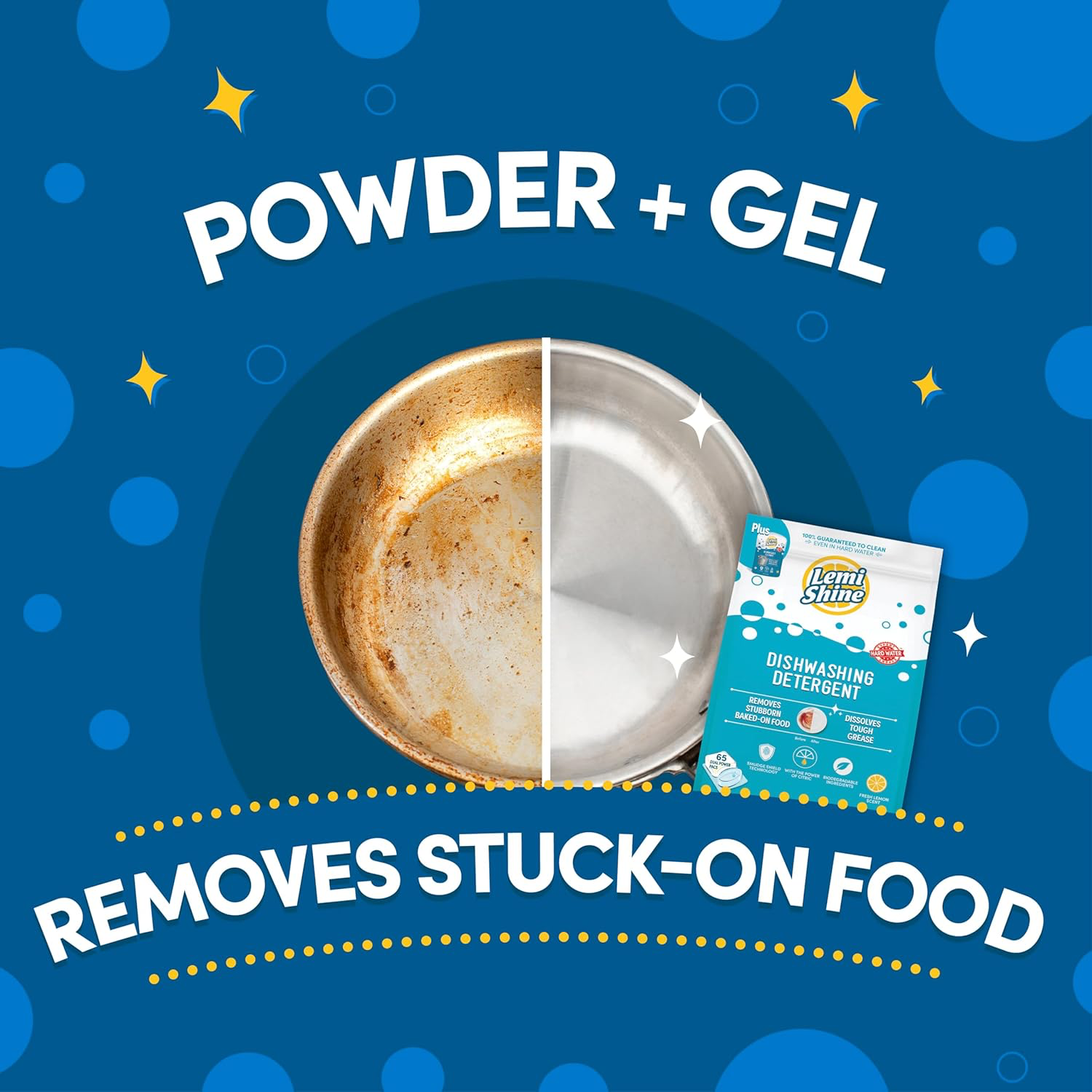 Lemi Shine Natural Dishwasher Detergent Pods, 65 Count view 2