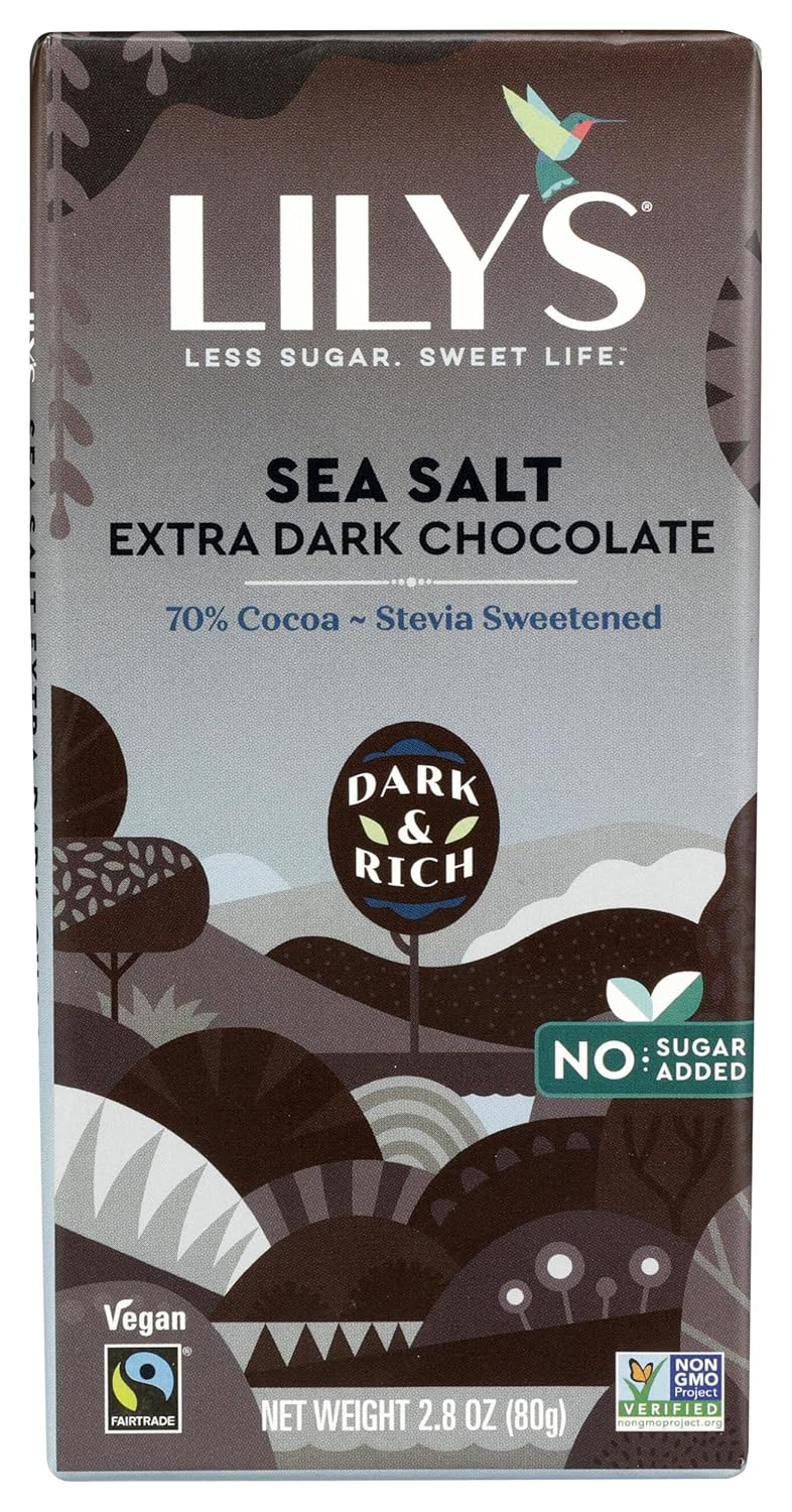 Lilys Extra Dark Sea Salt Chocolate 70%