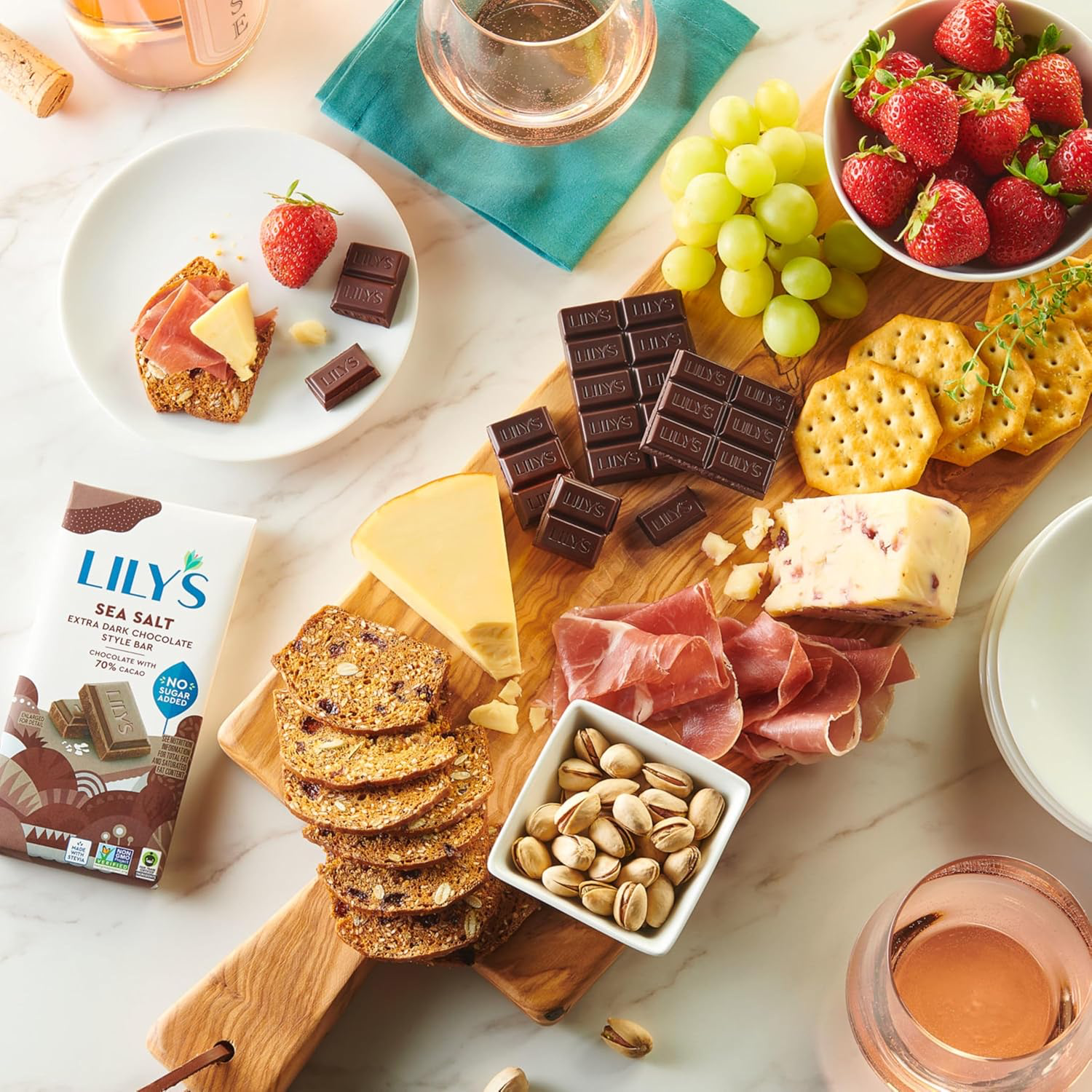 Lilys Sea Salt Extra Dark Chocolate 70% Bulk view 4