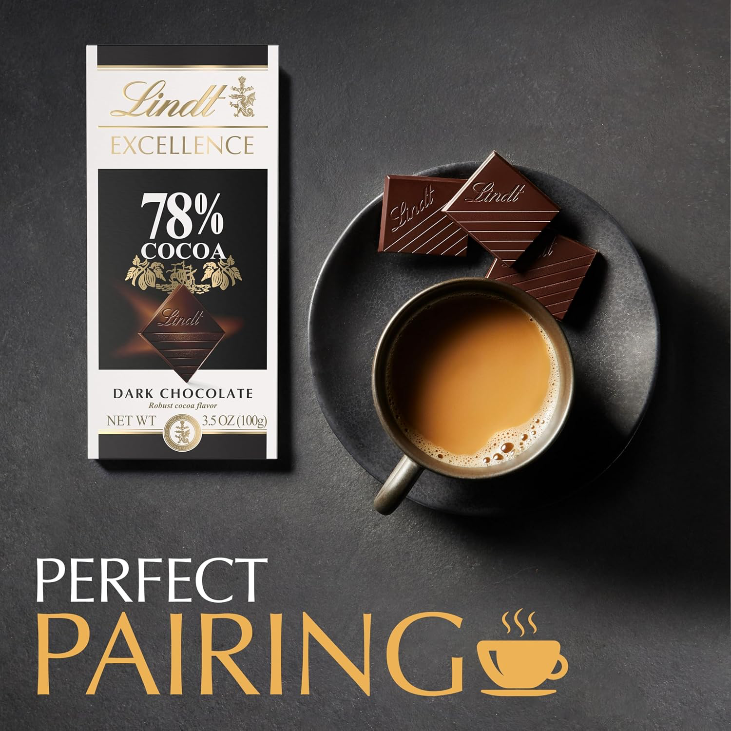 Lindt Excellence 78% Cocoa Dark Chocolate view 4