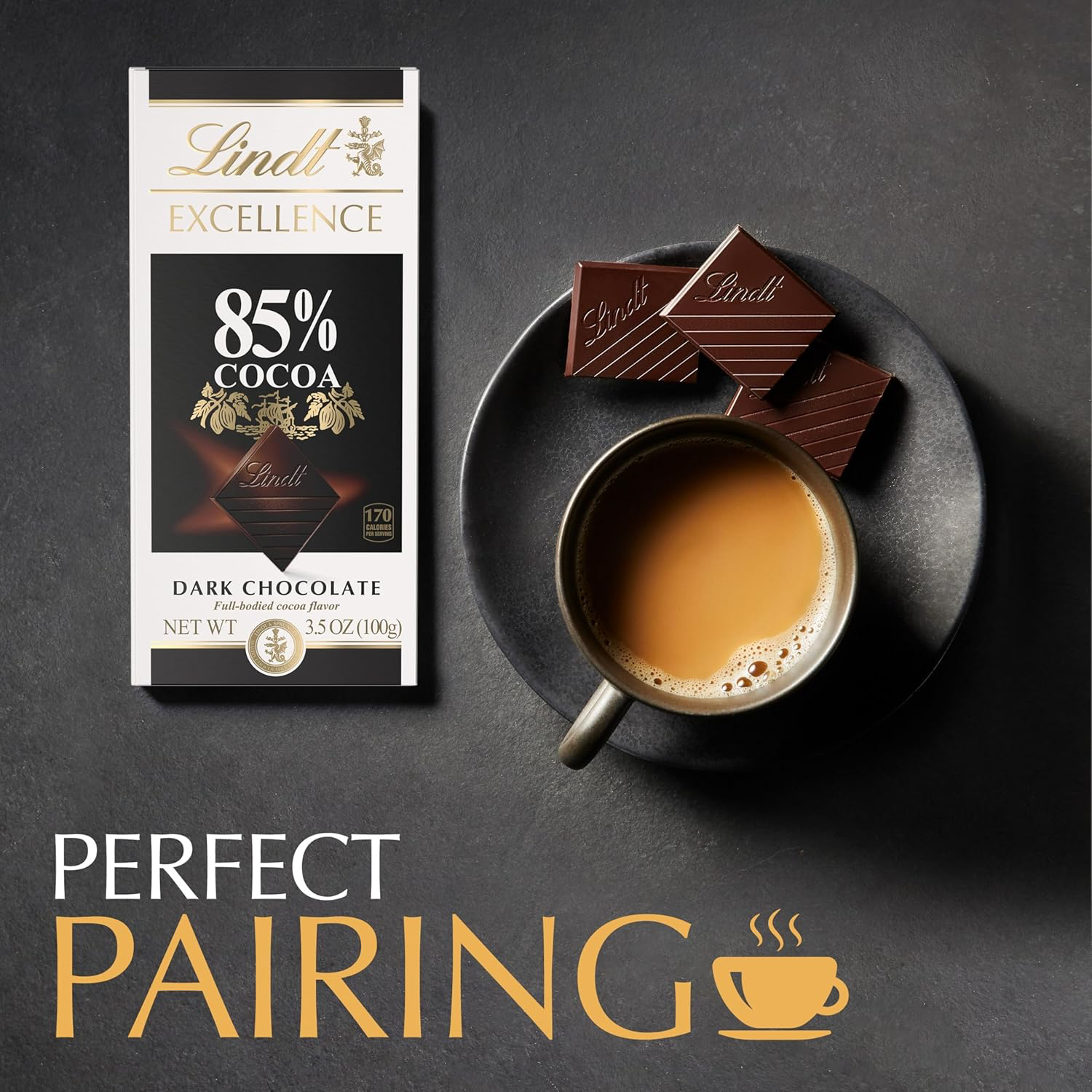 Lindt Excellence 85% Cocoa Dark Chocolate Bulk view 3