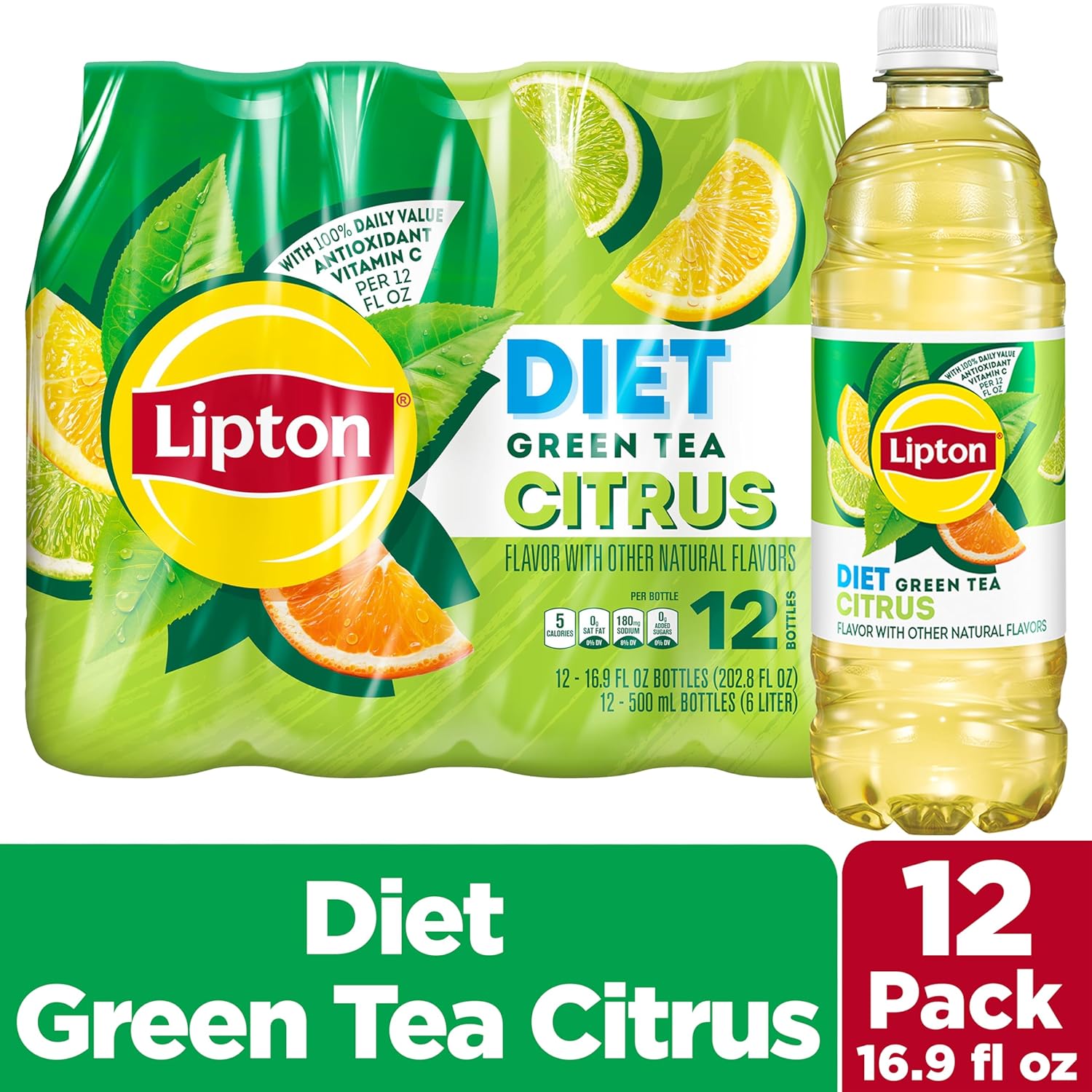 Lipton Diet Green Tea Citrus view 3