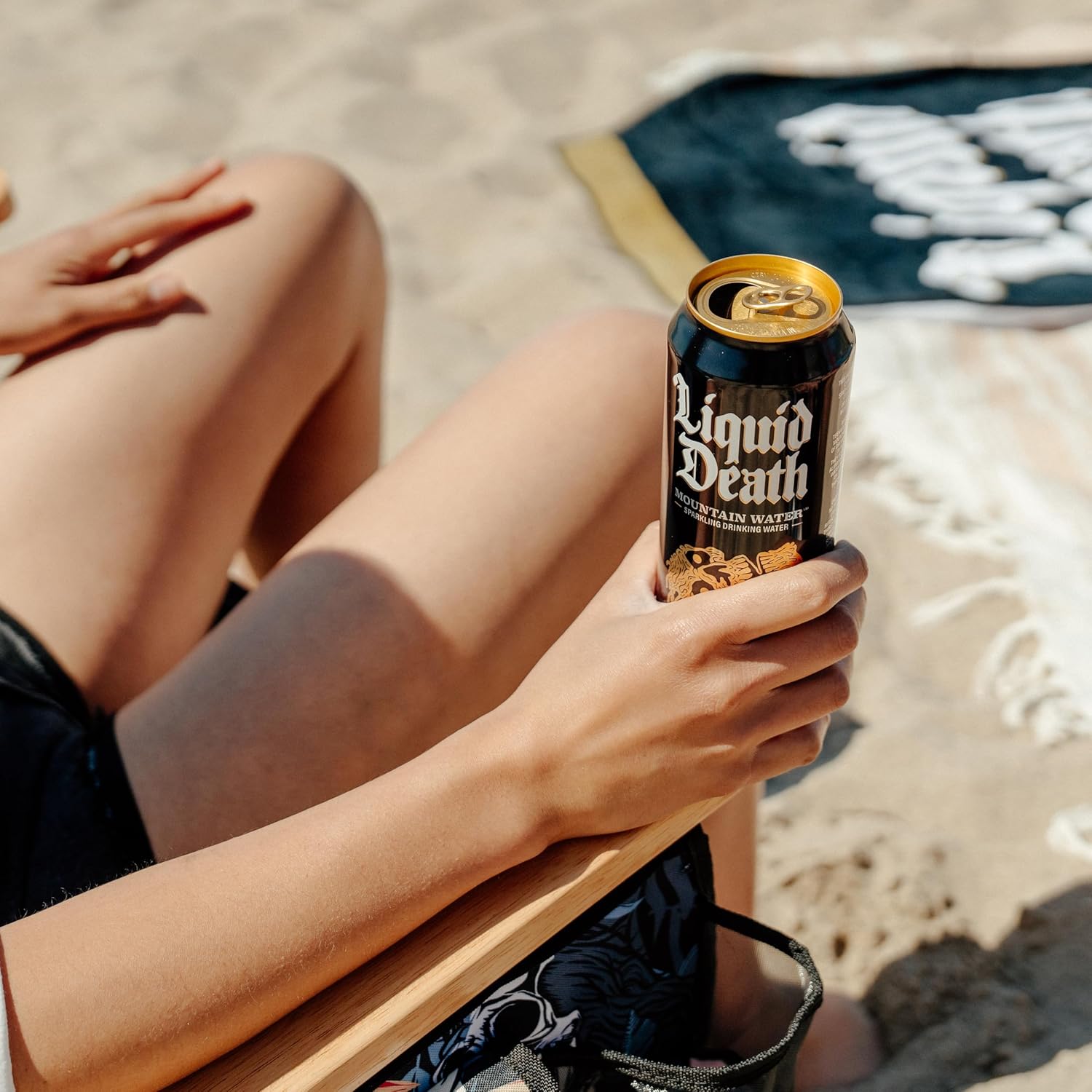 Liquid Death Sparkling Mountain Water, 19.2 oz (Pack of 8) view 2