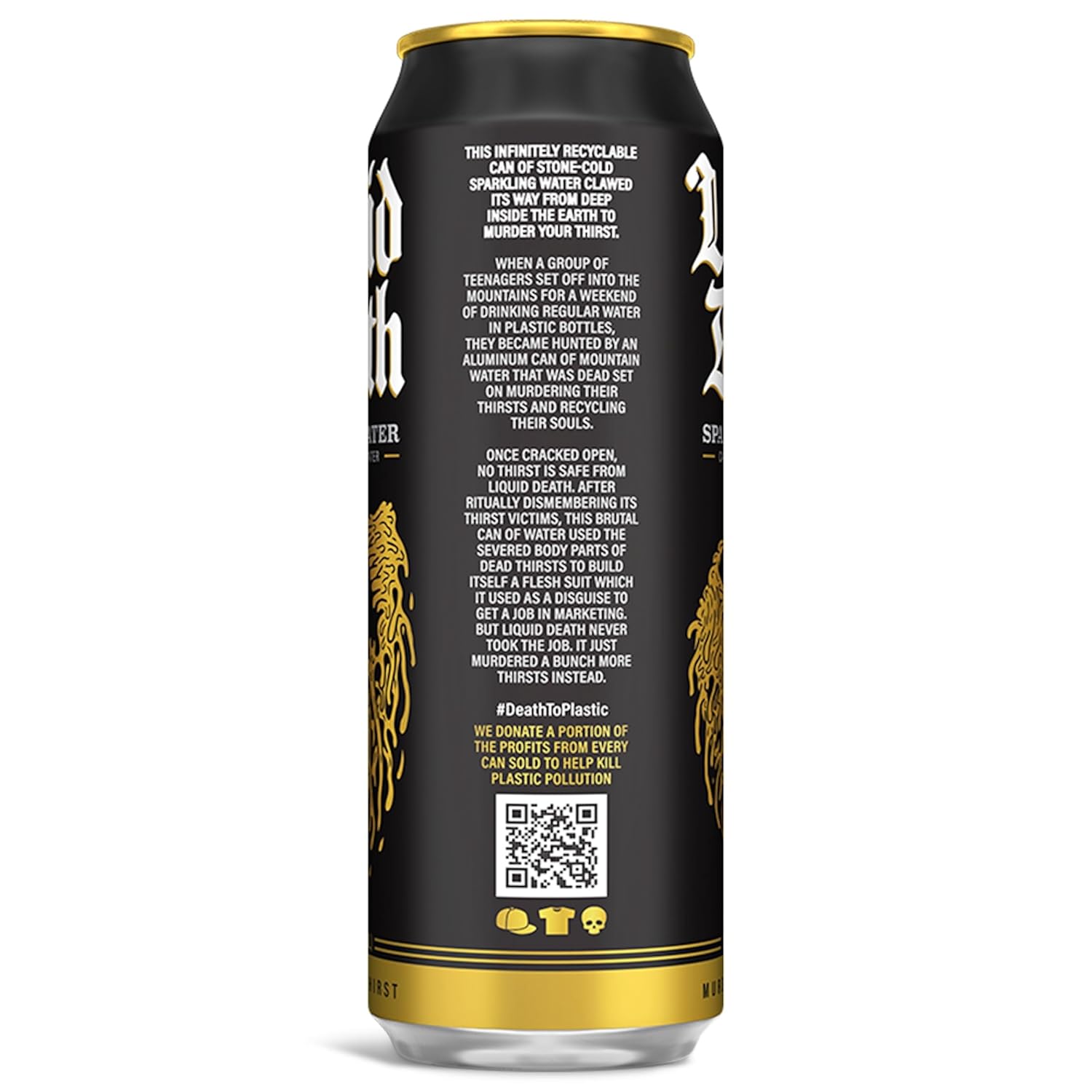 Liquid Death Sparkling Mountain Water, 19.2 oz (Pack of 8) view 4