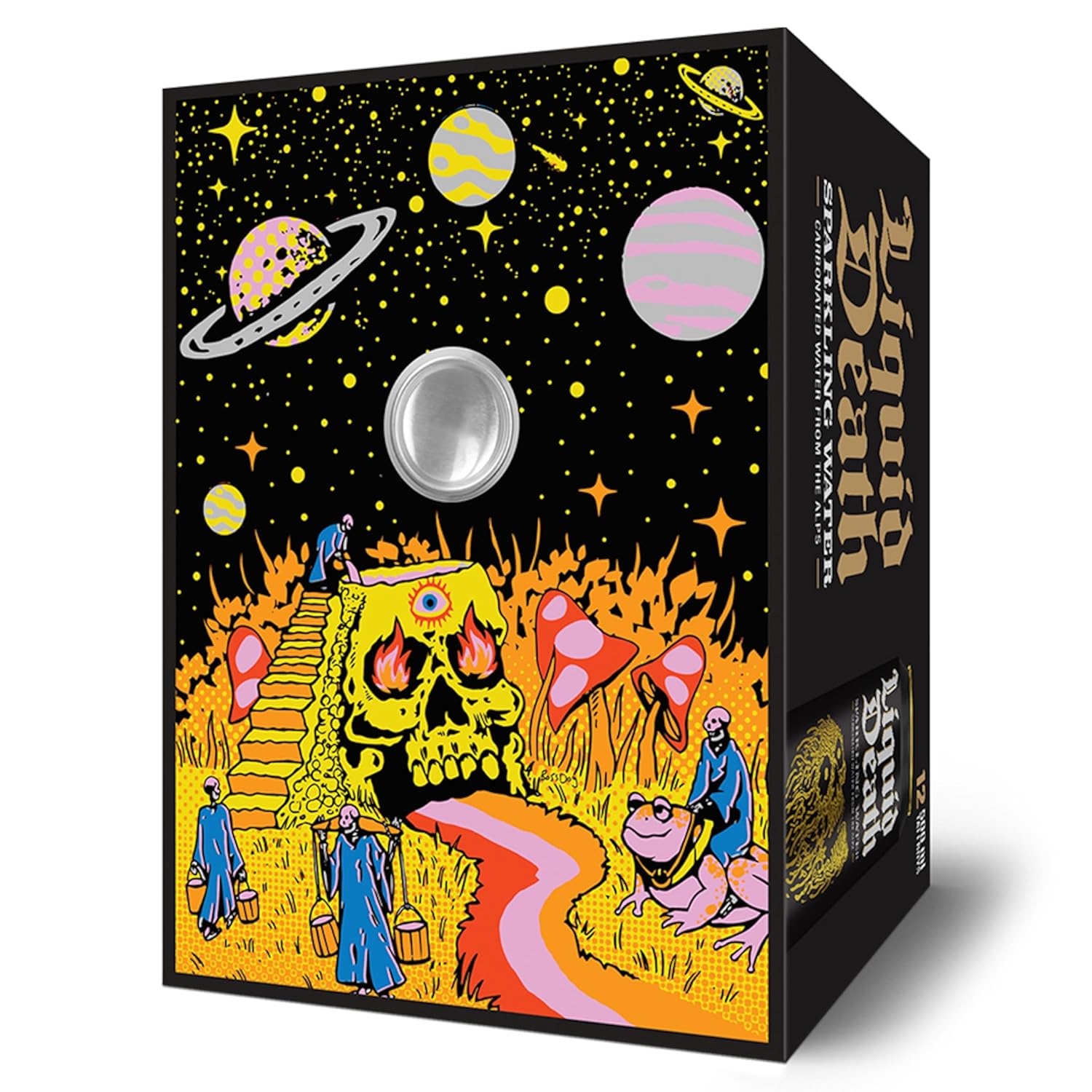 Liquid Death Sparkling Mountain Water, 16.9 oz Tallboys (Pack of 12) view 4