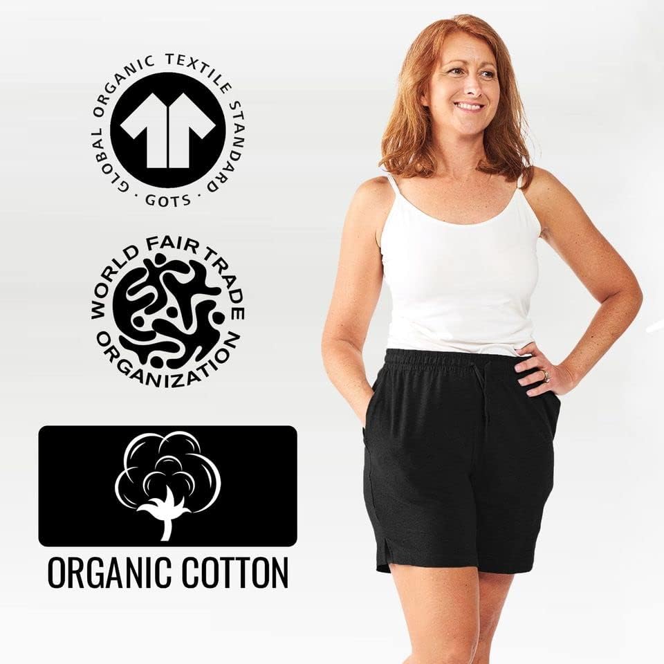 Maggies Organic Cotton Unisex Lounge Shorts view 4