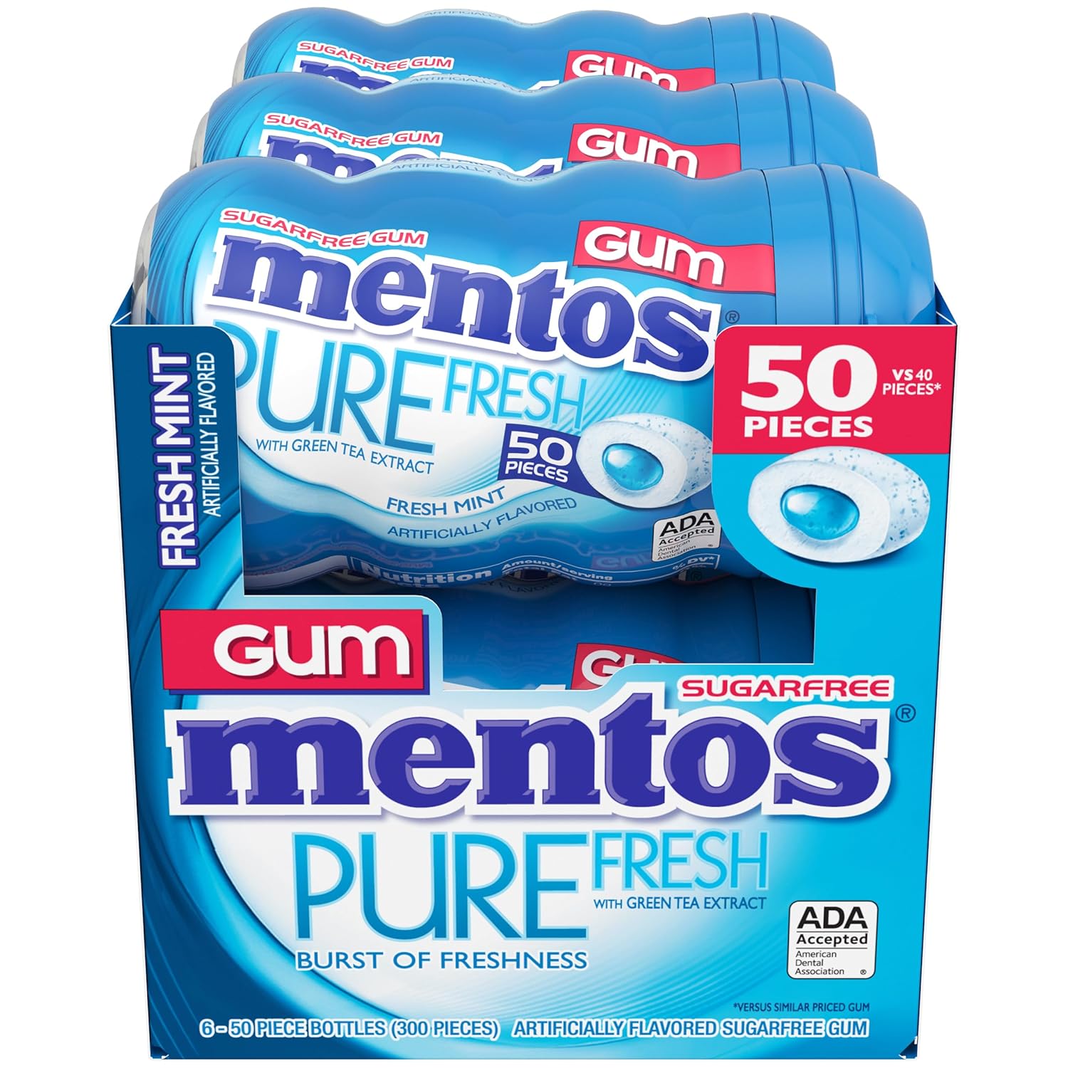 Mentos Pure Fresh Fresh Mint Gum view 3