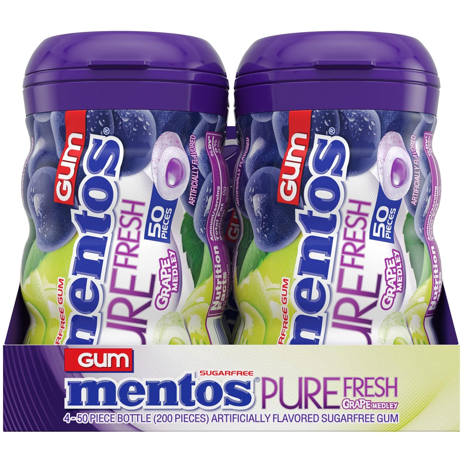 Mentos Pure Fresh Grape Medley Gum view 4
