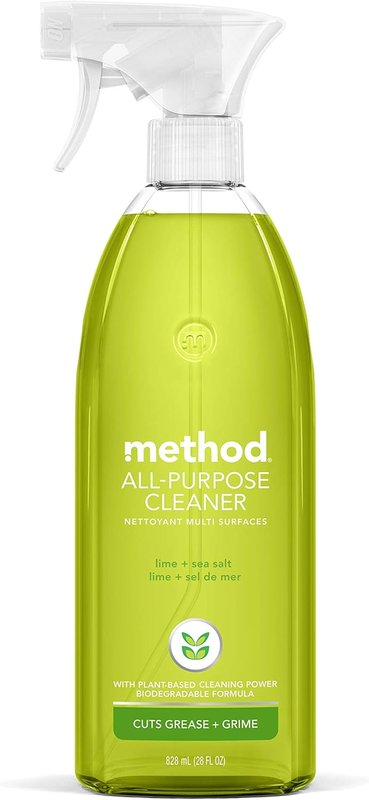 Method All-Purpose Cleaner Spray, Lime + Sea Salt, Perfect for Most Counters, Tiles, Stone, and More, 28 oz Spray Bottles, (Pack of 1)