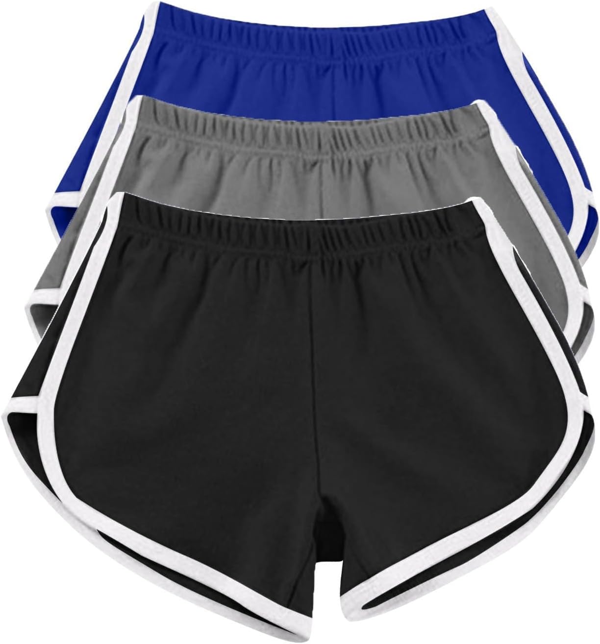 METIOUS Cotton Sports Shorts 3-Pack