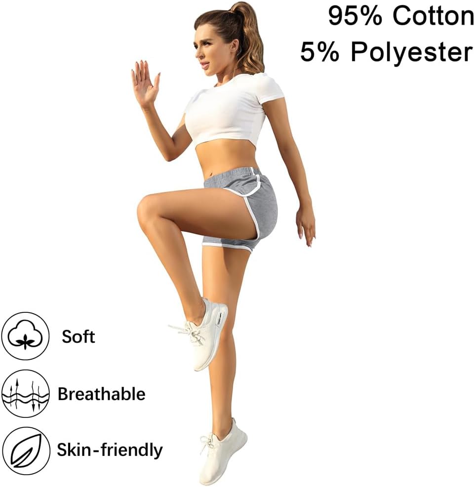 METIOUS Cotton Sports Shorts 3-Pack view 2